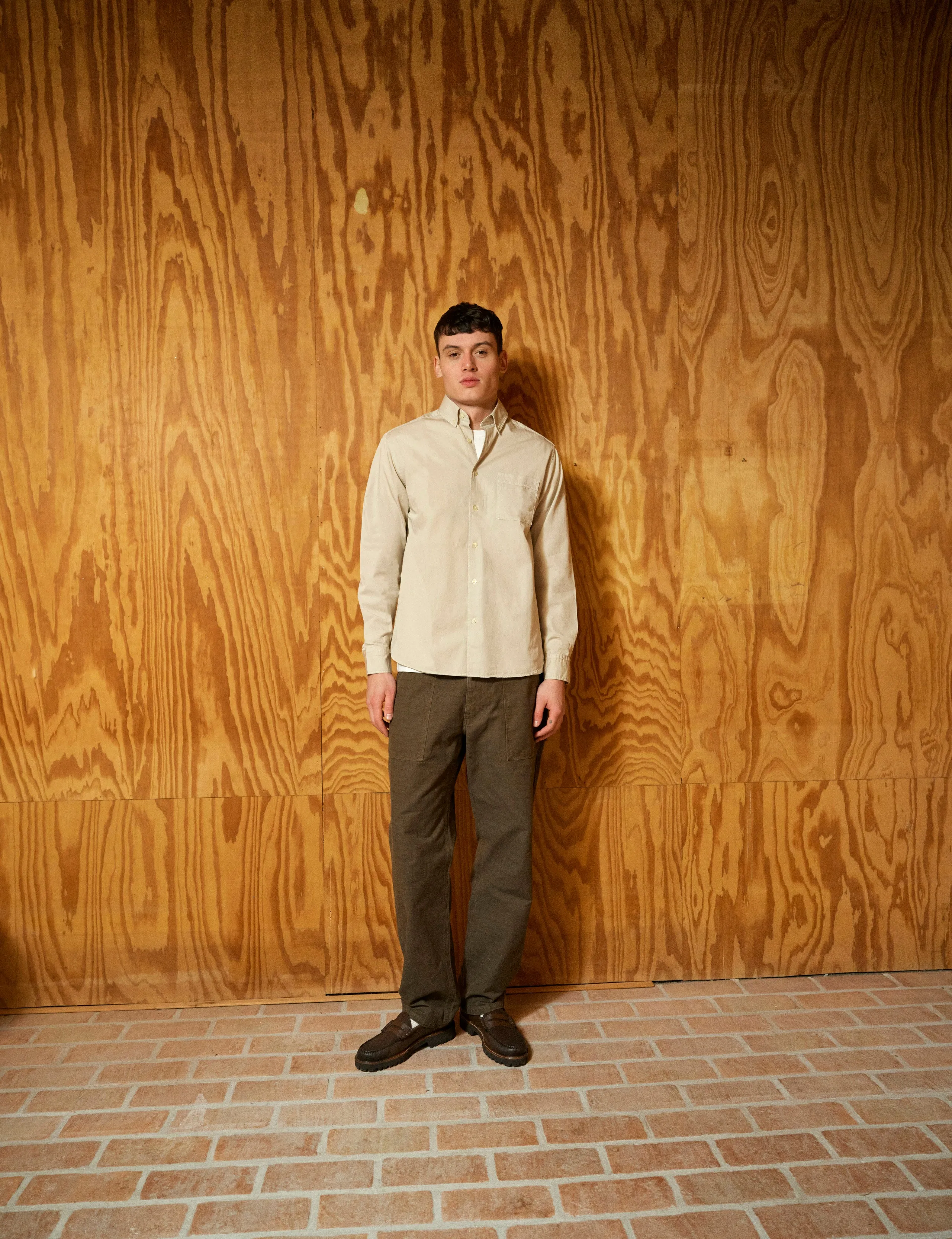 CAMP LIGHT TWILL SHIRT - OAT sold by Foret product image thumbnail 2