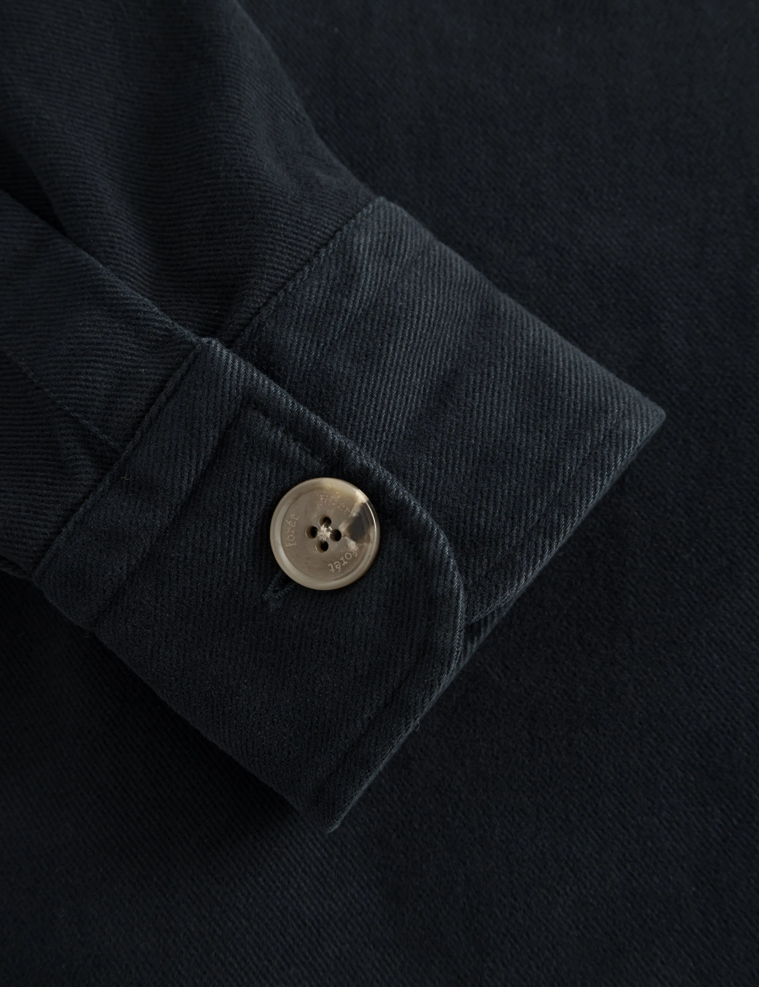 FELLOW TWILL SHIRT - WASHED BLACK sold by Foret product image thumbnail 4