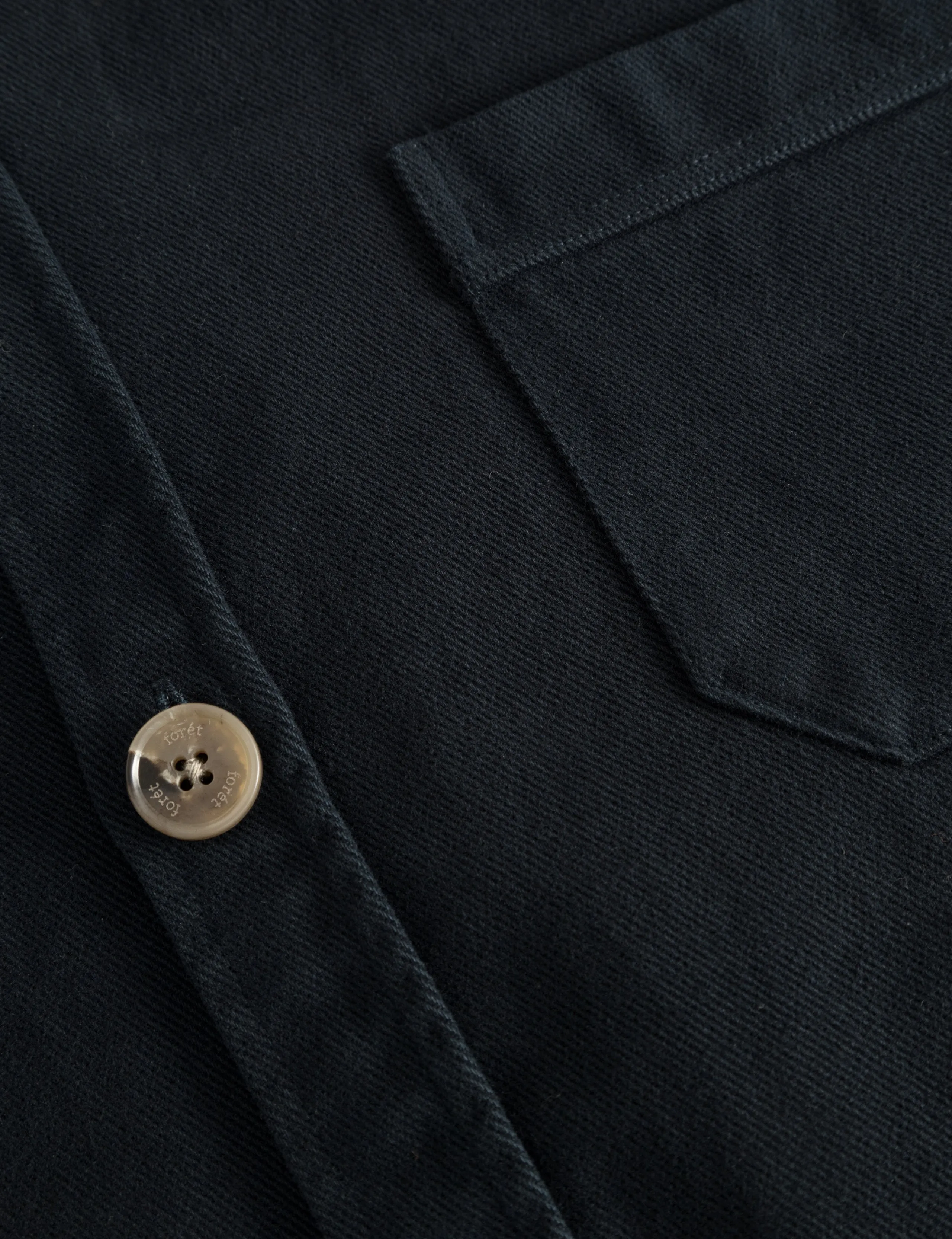 FELLOW TWILL SHIRT - WASHED BLACK sold by Foret product image thumbnail 5
