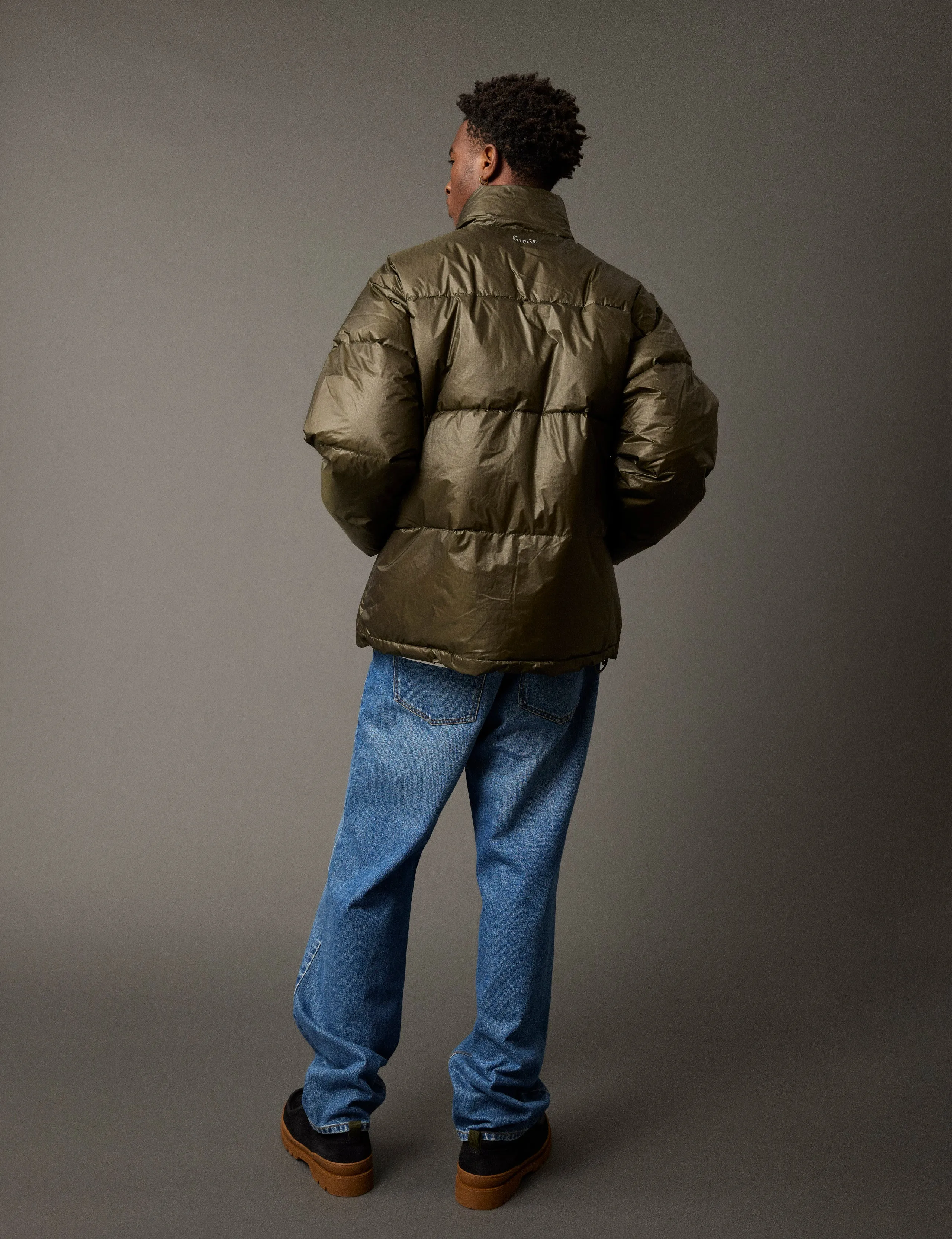 OAT PUFFER JACKET - DARK MOSS sold by Foret product image thumbnail 4