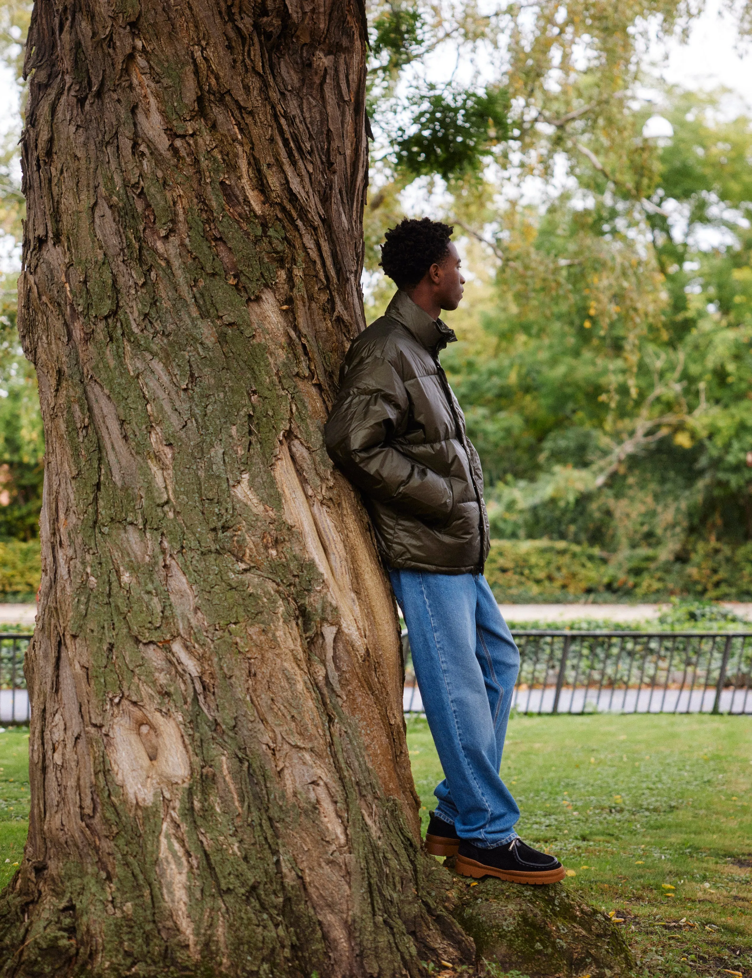 OAT PUFFER JACKET - DARK MOSS sold by Foret product image thumbnail 2