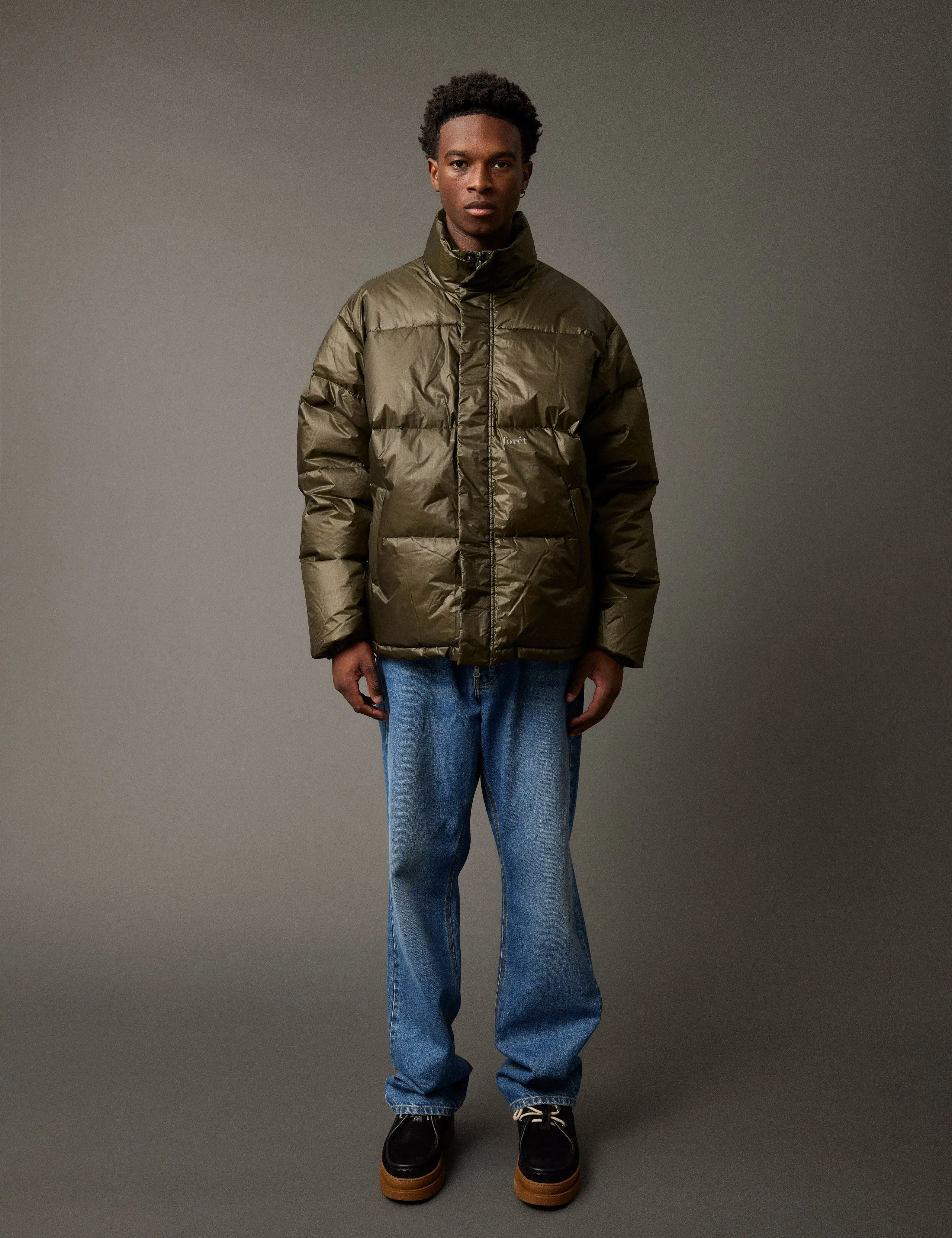 OAT PUFFER JACKET - DARK MOSS sold by Foret product image thumbnail 3