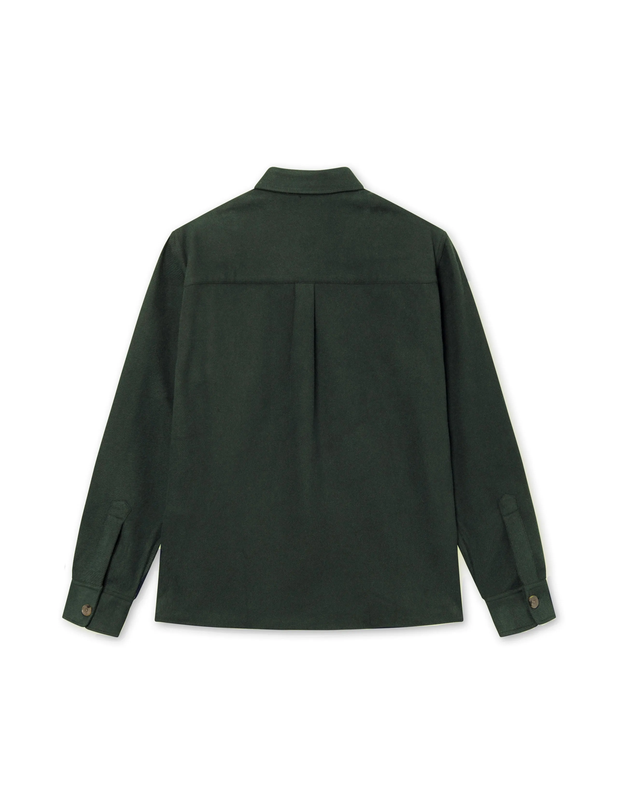 MAP FLANNEL SHIRT - DARK MOSS sold by Foret product image thumbnail 2