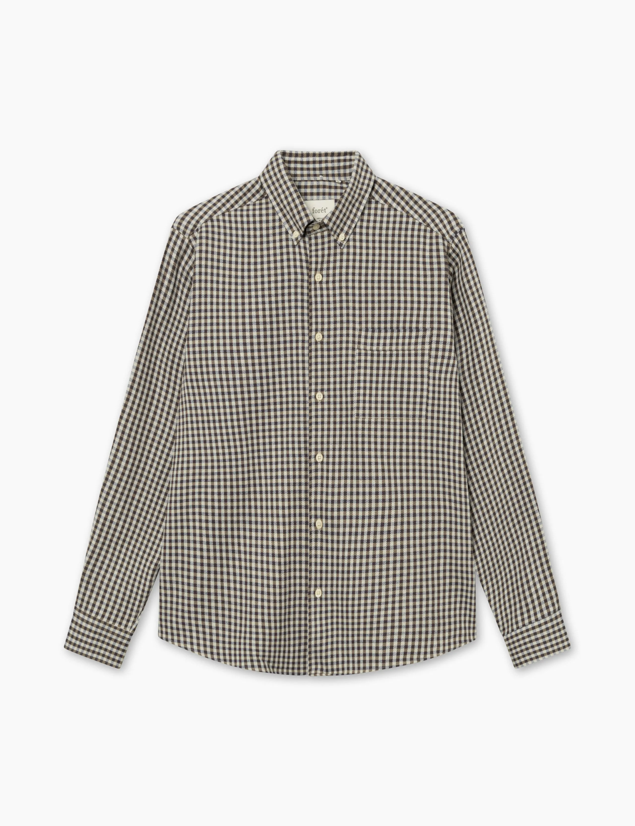 CAMP SHIRT - BROWN CHECK sold by Foret