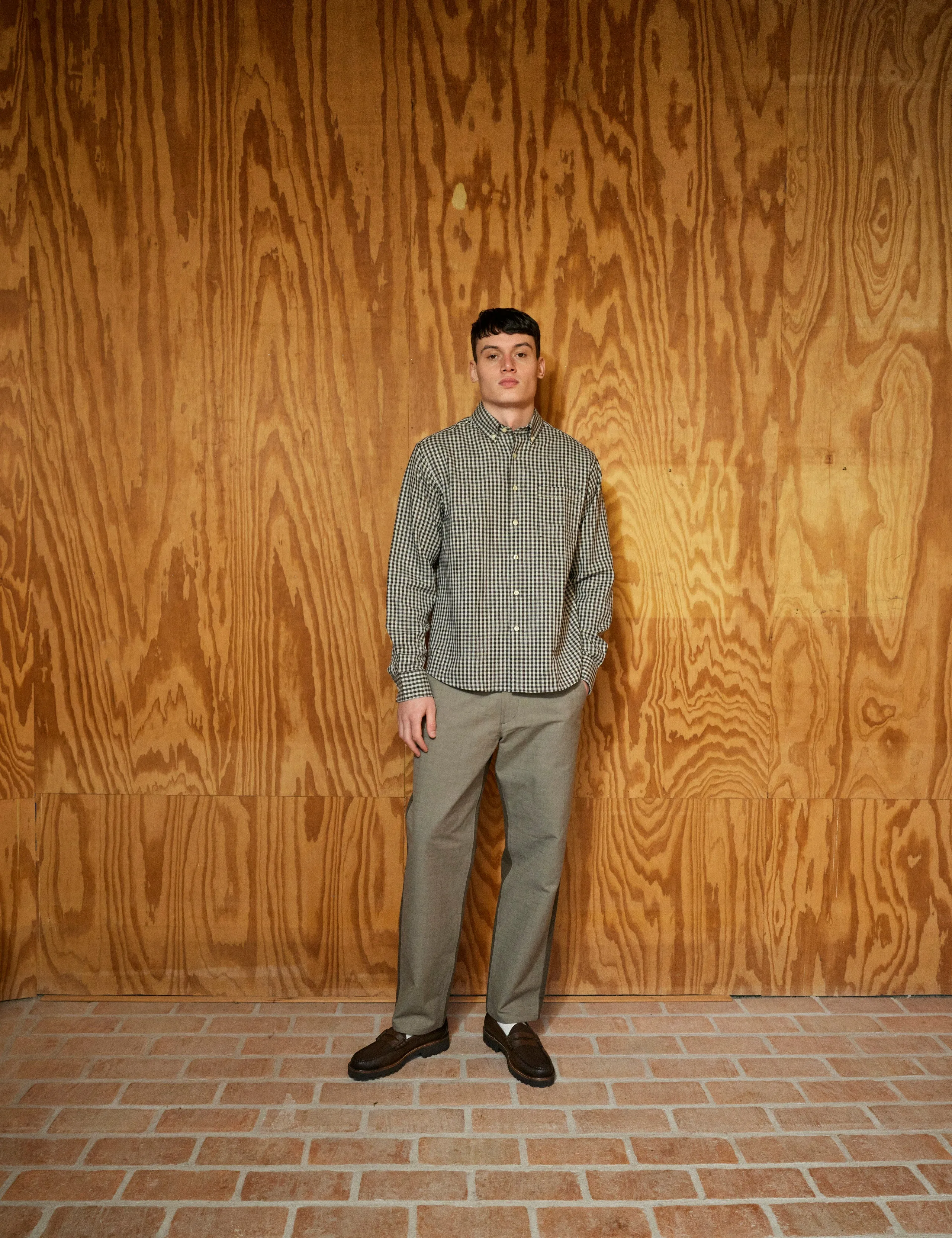 CAMP SHIRT - BROWN CHECK sold by Foret product image thumbnail 3