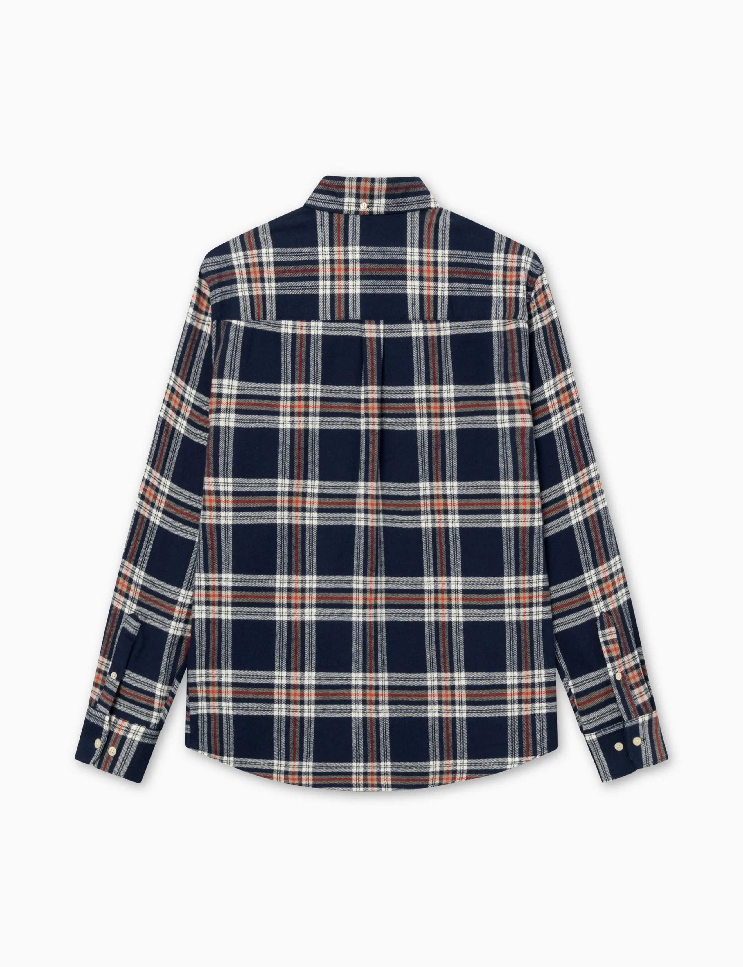 HORNET FLANNEL SHIRT - NAVY sold by Foret product image thumbnail 4