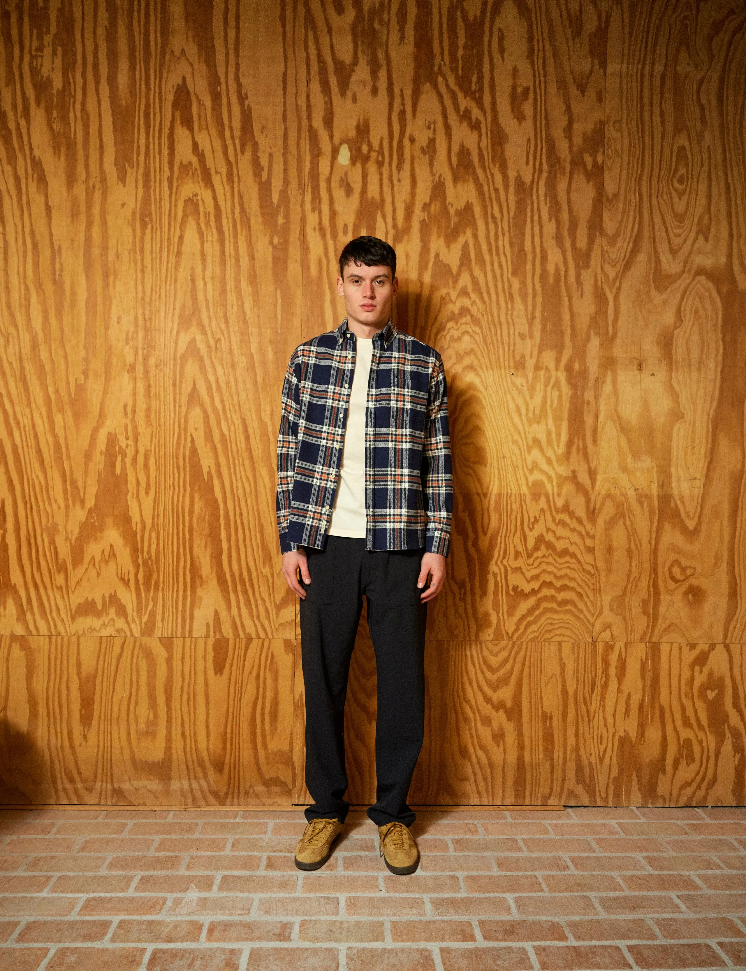 HORNET FLANNEL SHIRT - NAVY sold by Foret product image thumbnail 2