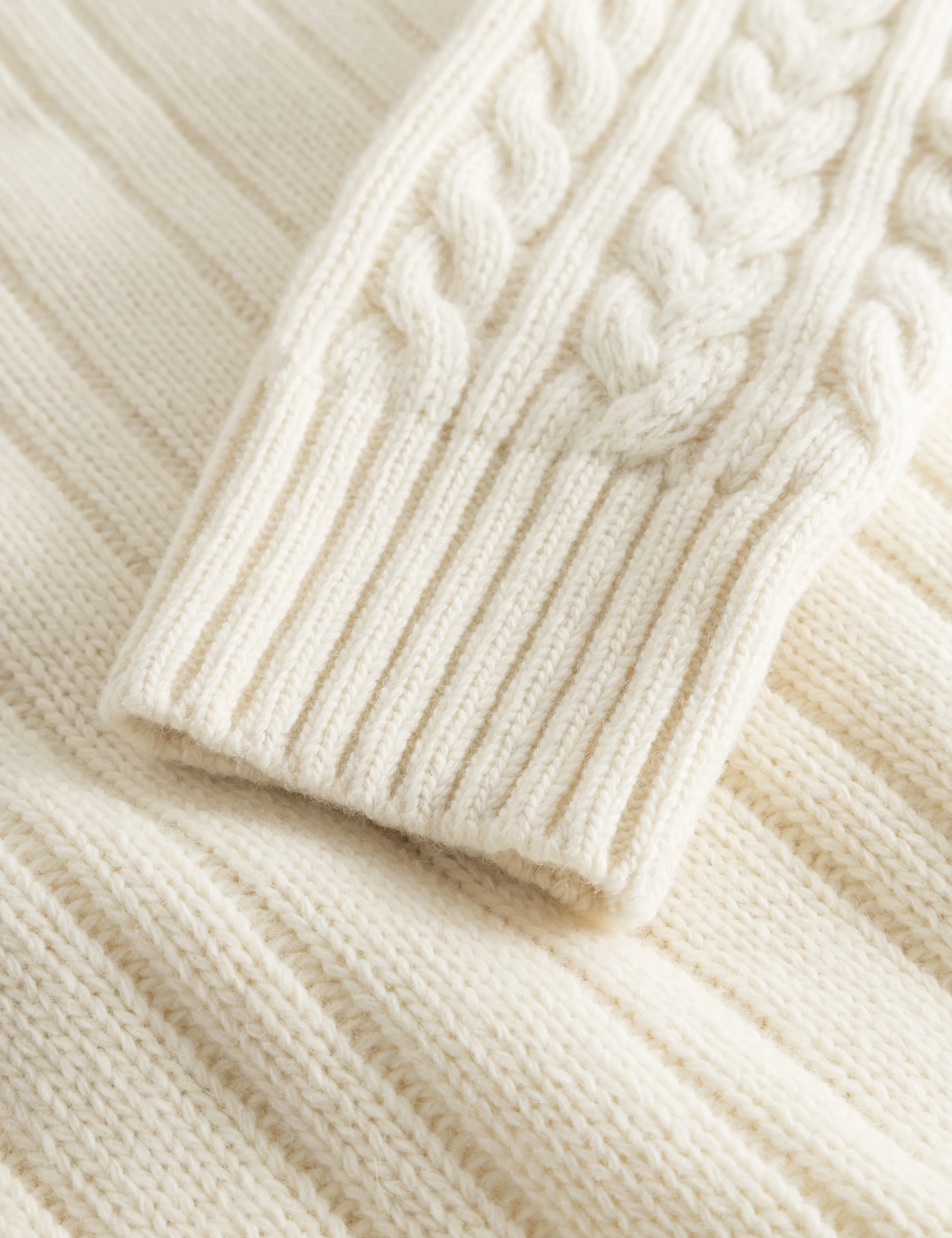 HYBRID CABLE CARDIGAN - CLOUD sold by Foret product image thumbnail 4