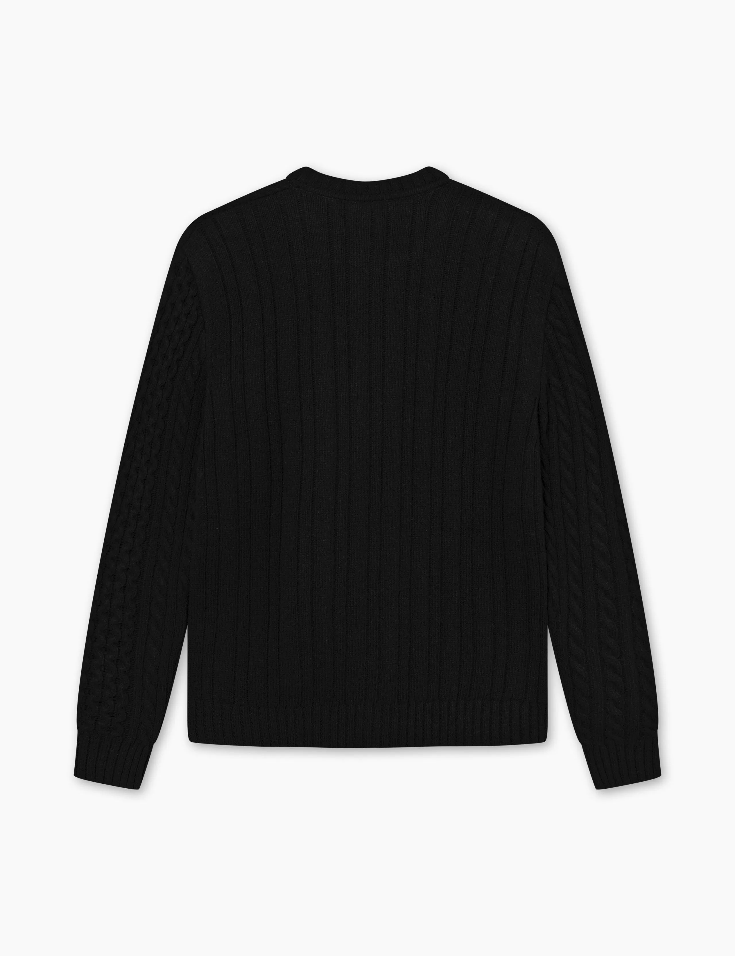 HYBRID CABLE CARDIGAN - BLACK sold by Foret product image thumbnail 2