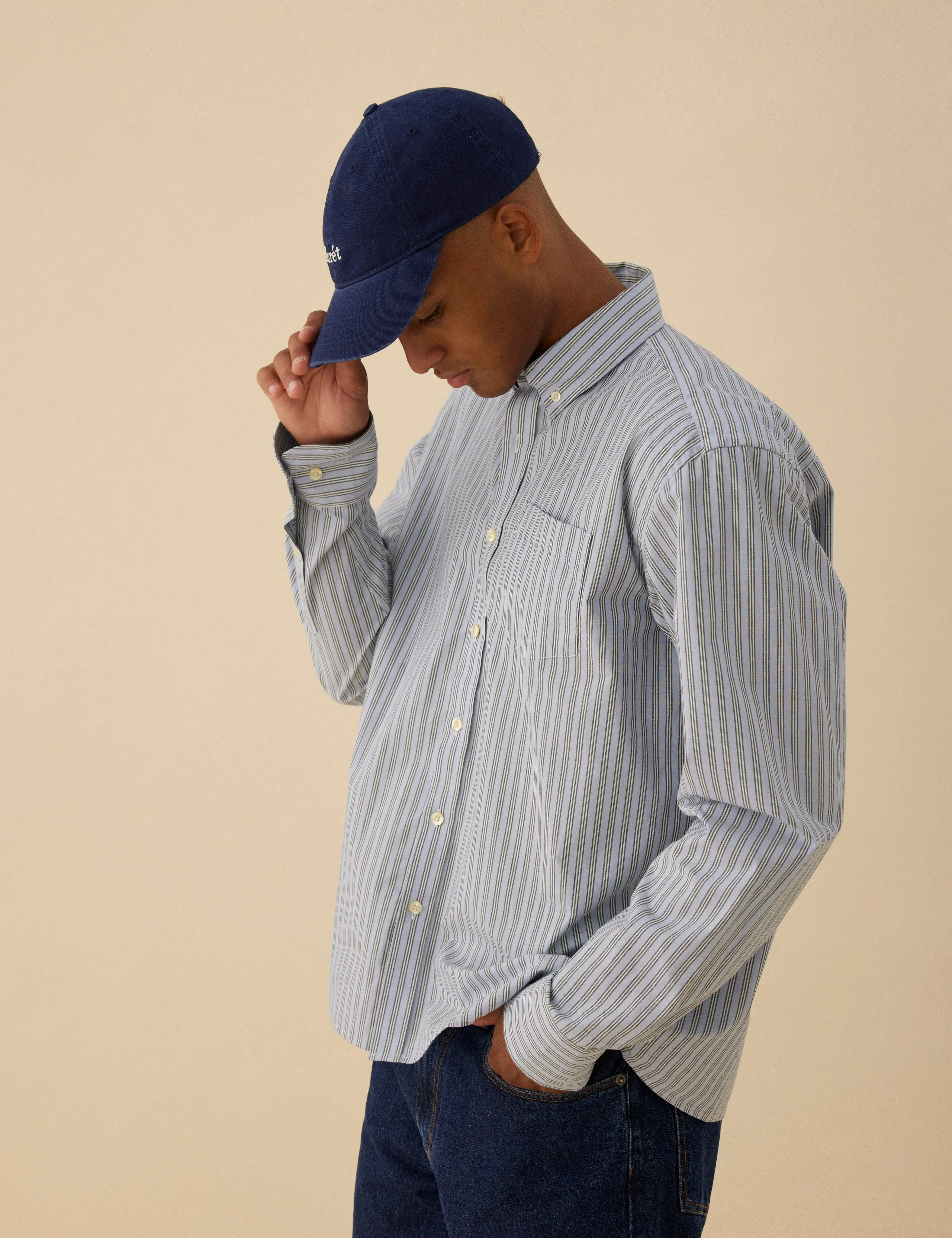 HAWK WASHED CAP - NAVY sold by Foret product image thumbnail 2