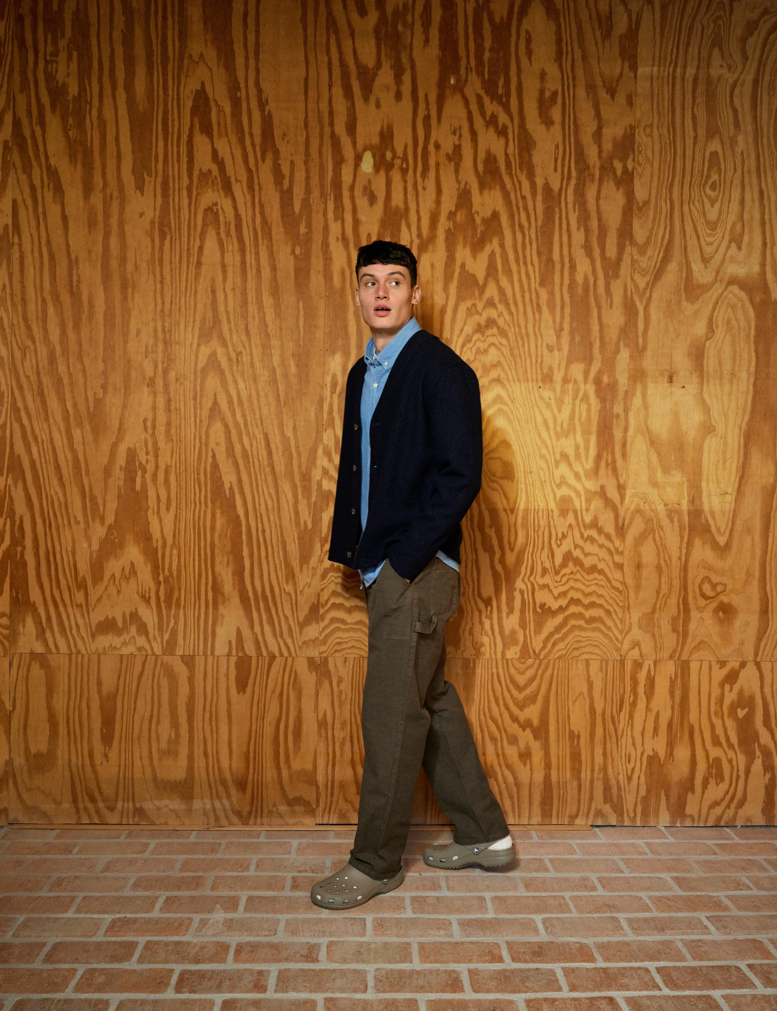 HILL WOOL CARDIGAN - NAVY sold by Foret product image thumbnail 3