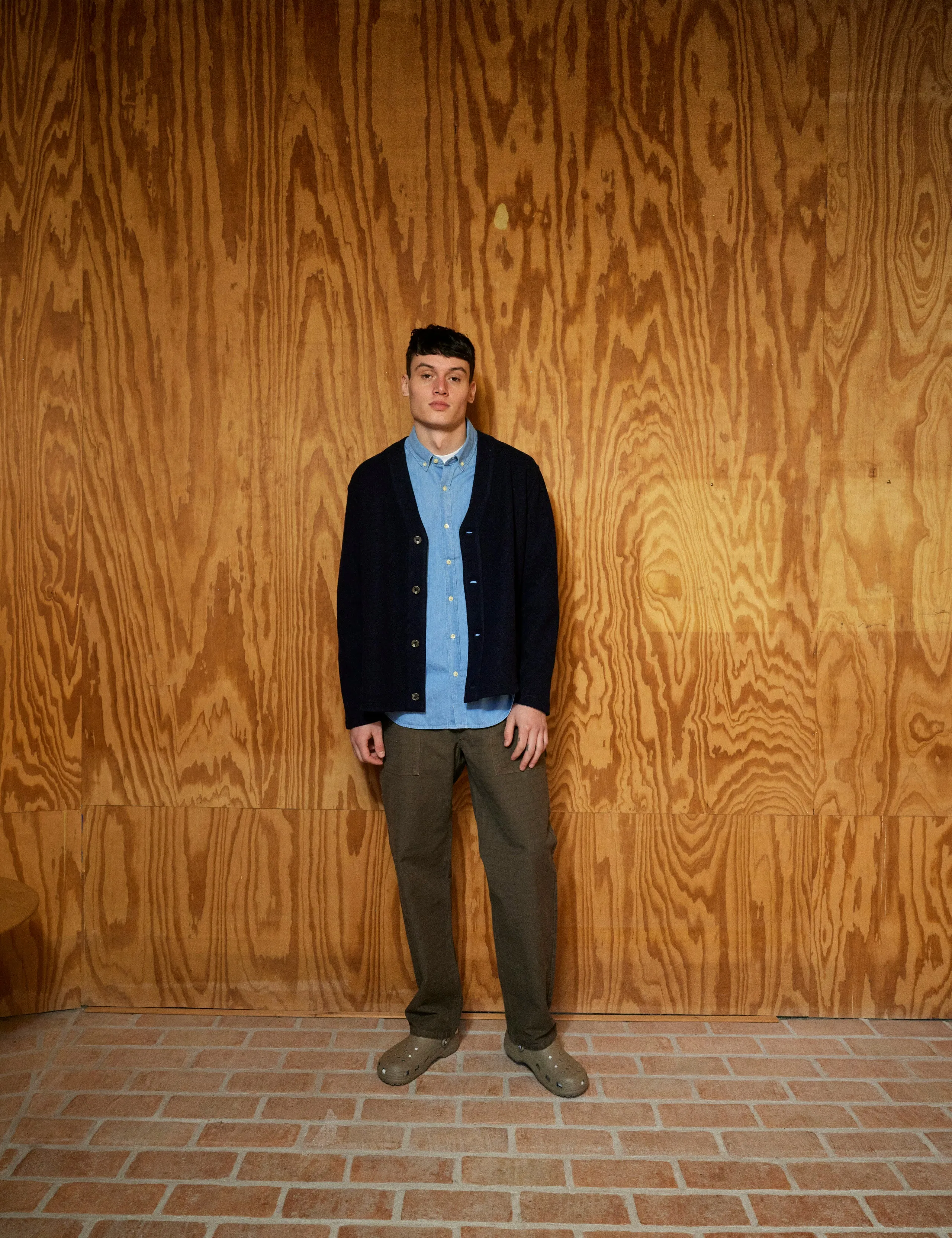 HILL WOOL CARDIGAN - NAVY sold by Foret product image thumbnail 2