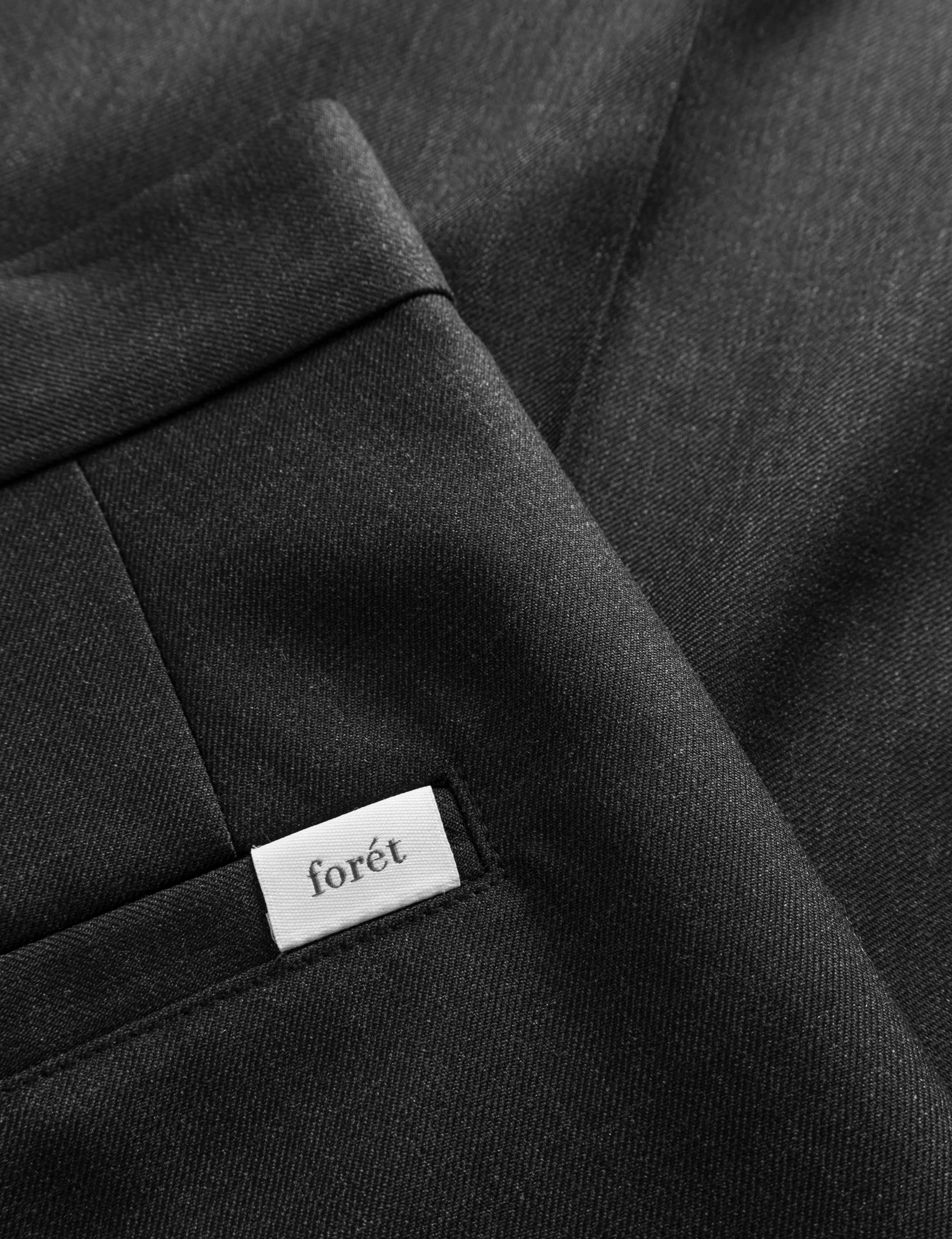 WRITER WOOL PANTS - DARK GREY MELANGÉ sold by Foret product image thumbnail 5