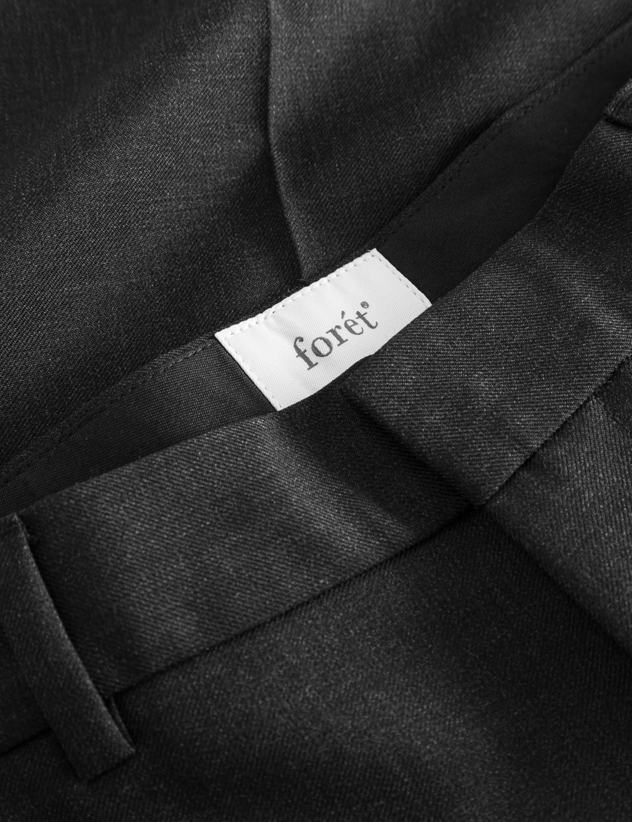 WRITER WOOL PANTS - DARK GREY MELANGÉ sold by Foret product image thumbnail 4