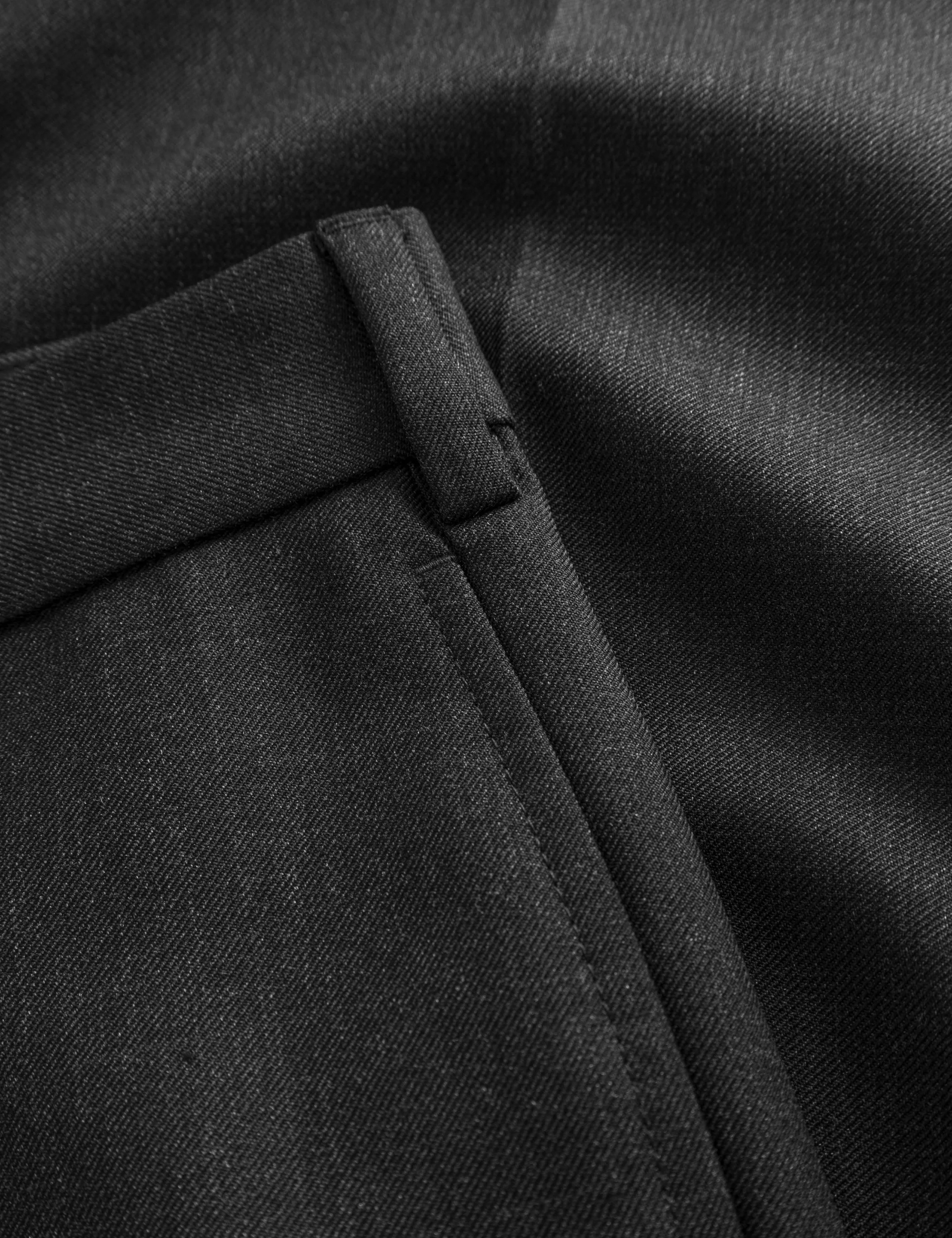 WRITER WOOL PANTS - DARK GREY MELANGÉ sold by Foret product image thumbnail 3