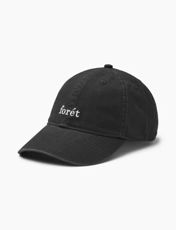 HAWK WASHED CAP - BLACK sold by Foret