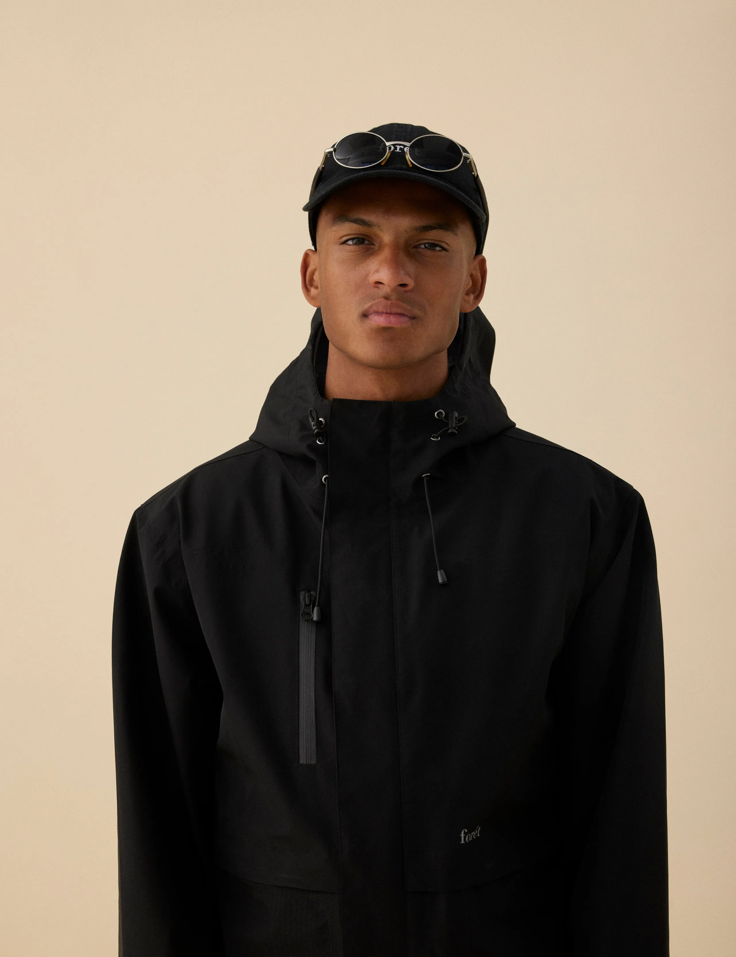 HAWK WASHED CAP - BLACK sold by Foret product image thumbnail 2