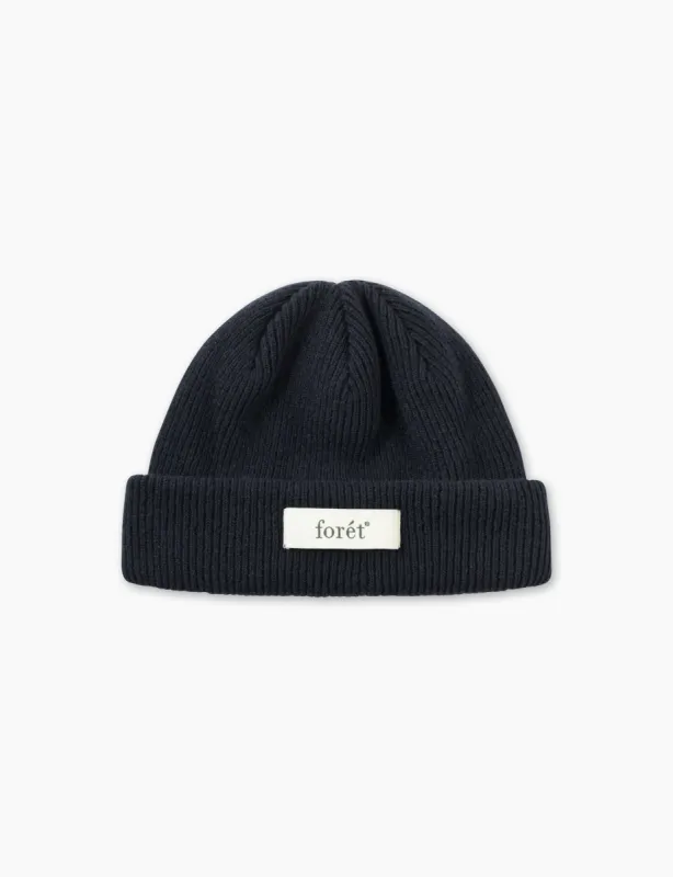 RELAX RIB BEANIE - NAVY sold by Foret