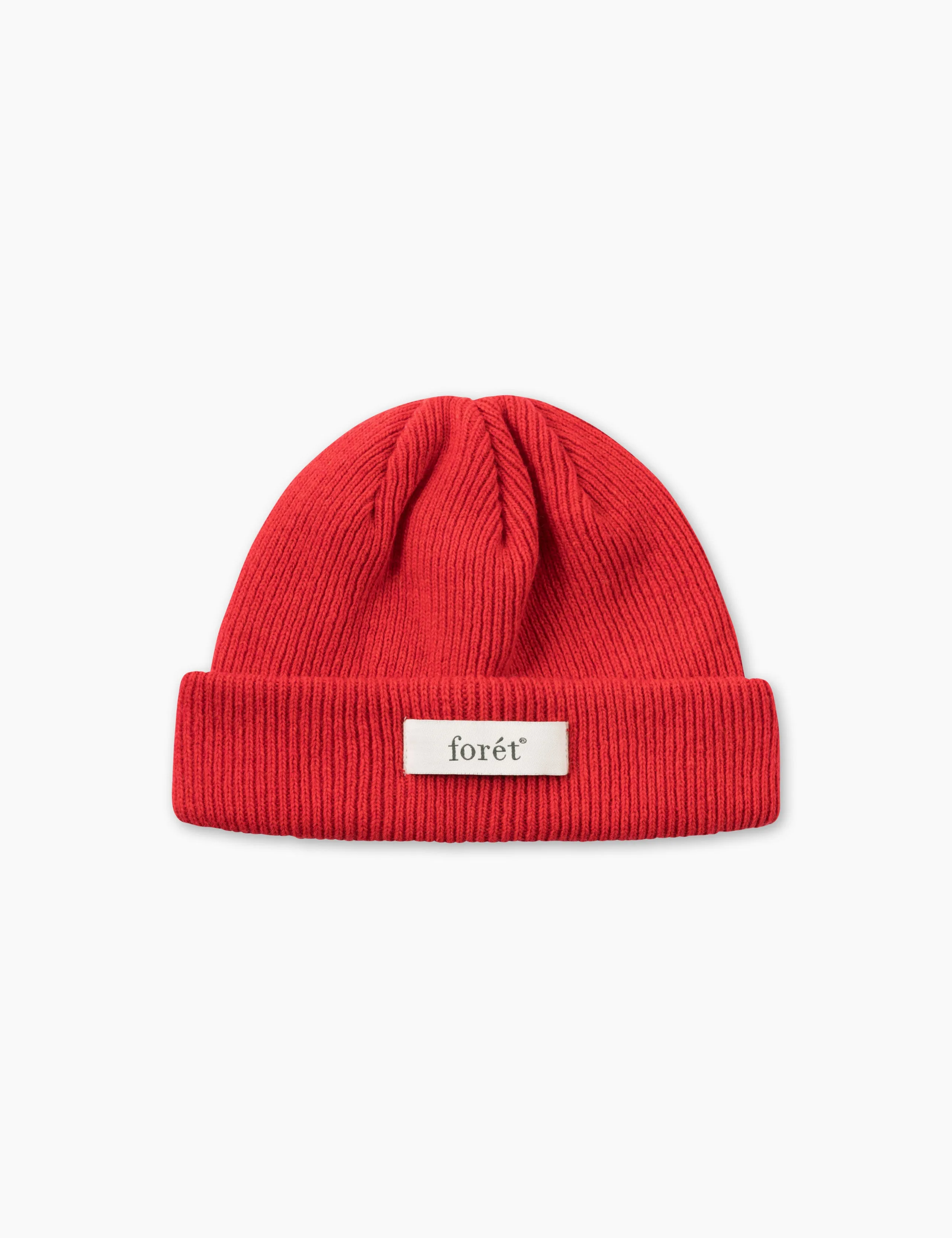 RELAX RIB BEANIE - RED sold by Foret