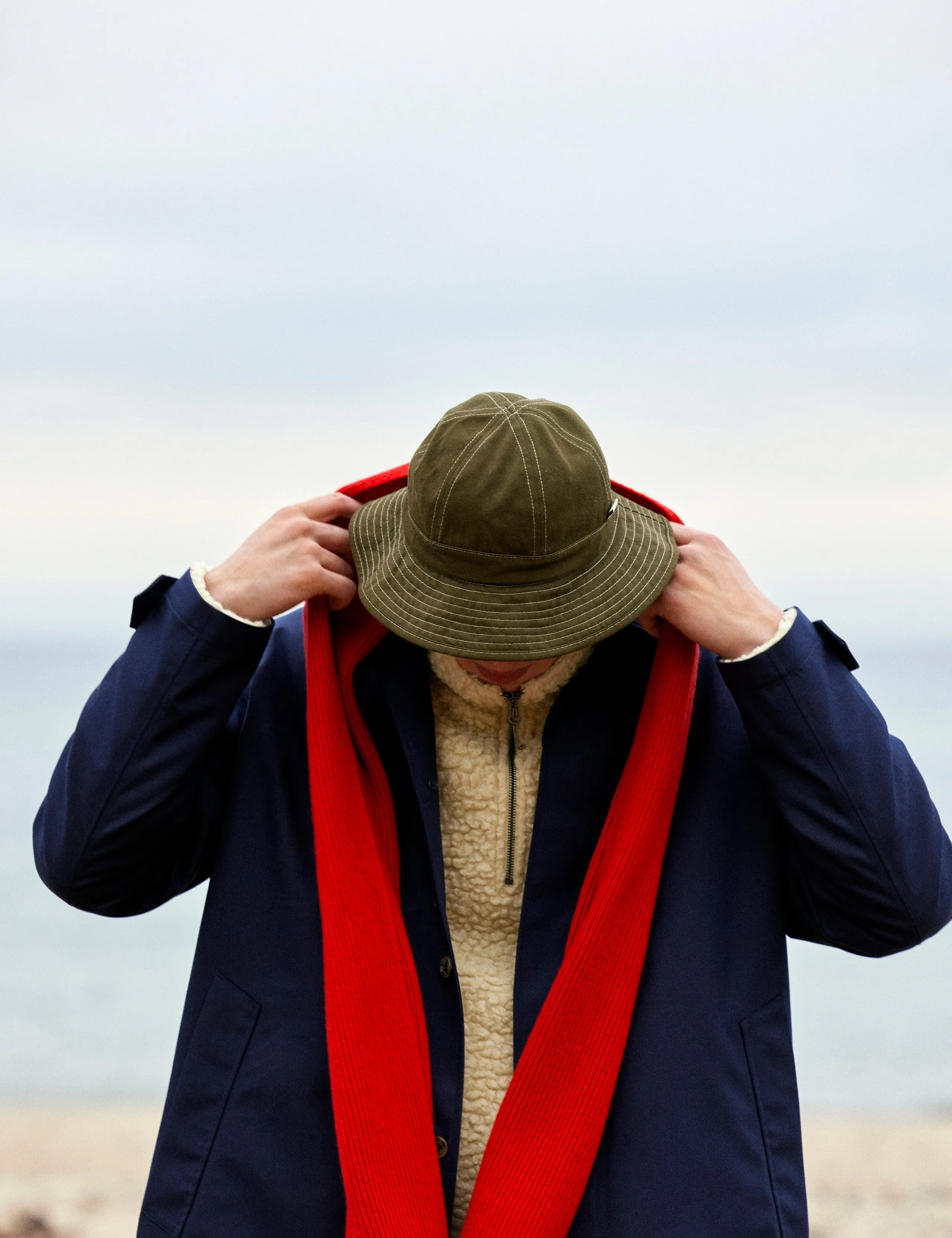 RELAX RIB SCARF - RED sold by Foret product image thumbnail 2