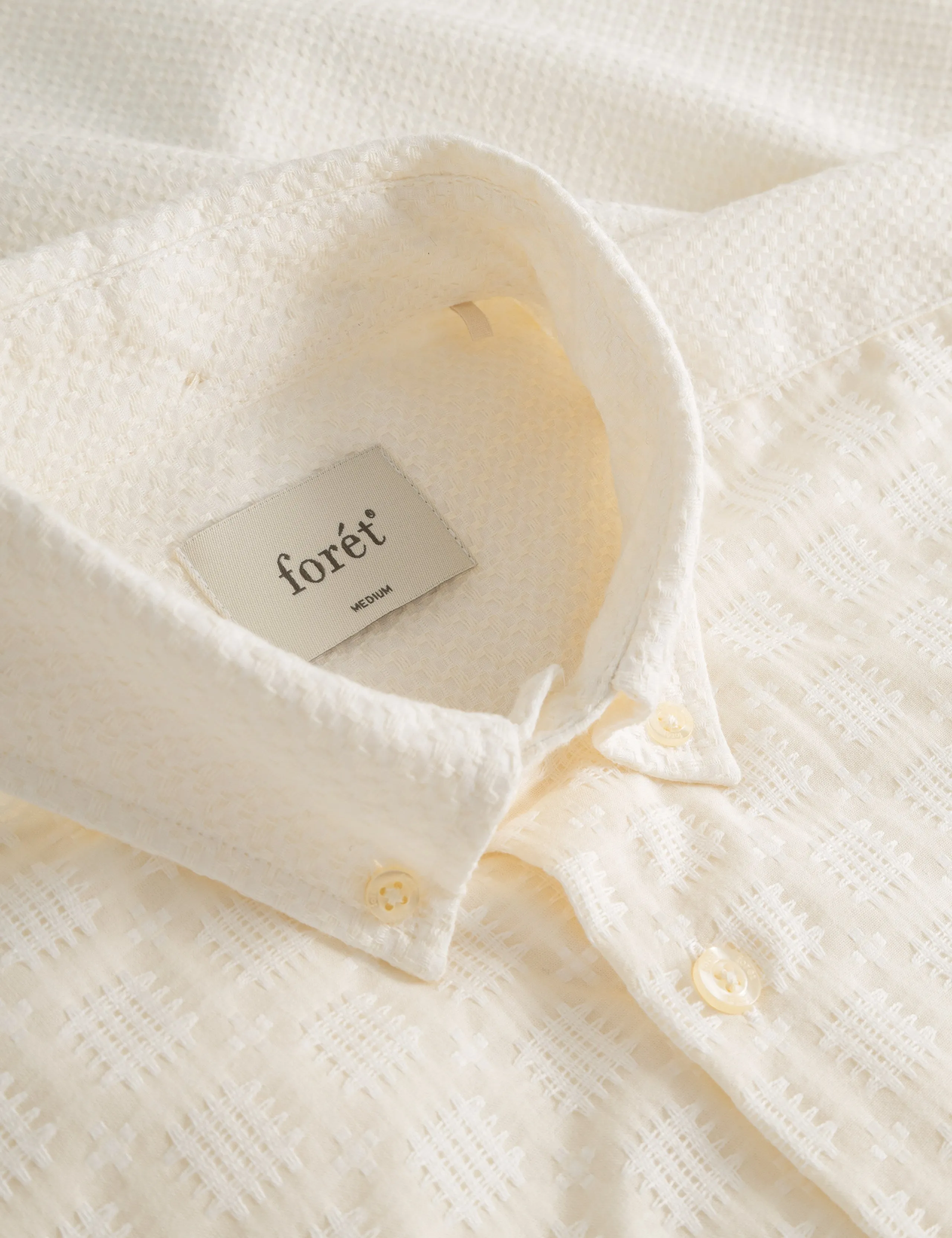 DAWN JACQUARD MIX SHIRT - CLOUD sold by Foret product image thumbnail 5