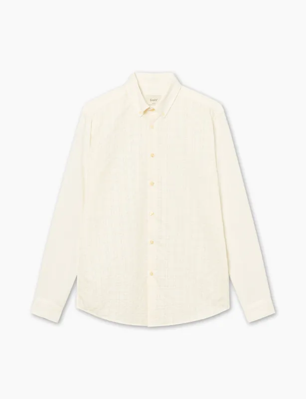 DAWN JACQUARD MIX SHIRT - CLOUD sold by Foret