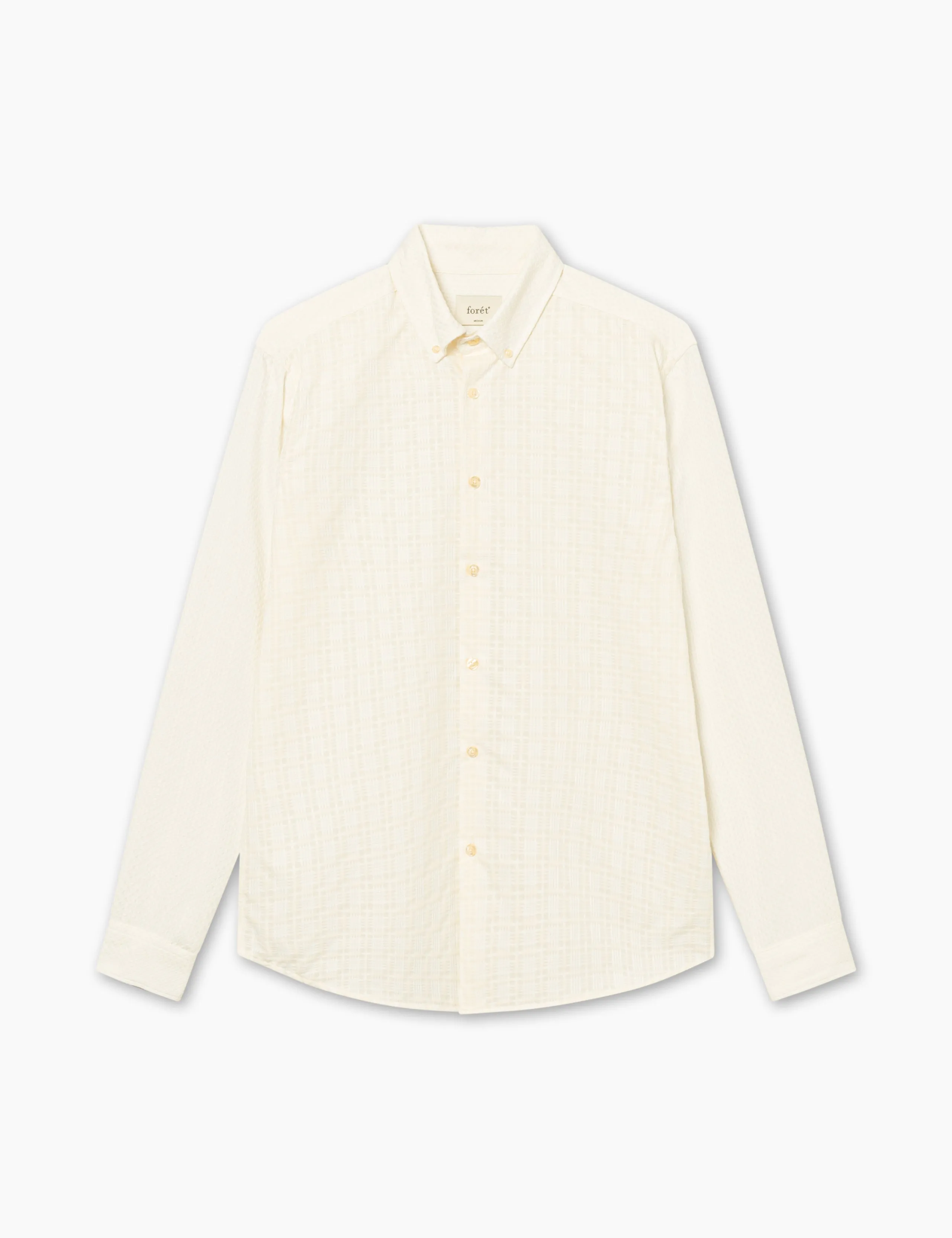 DAWN JACQUARD MIX SHIRT - CLOUD sold by Foret