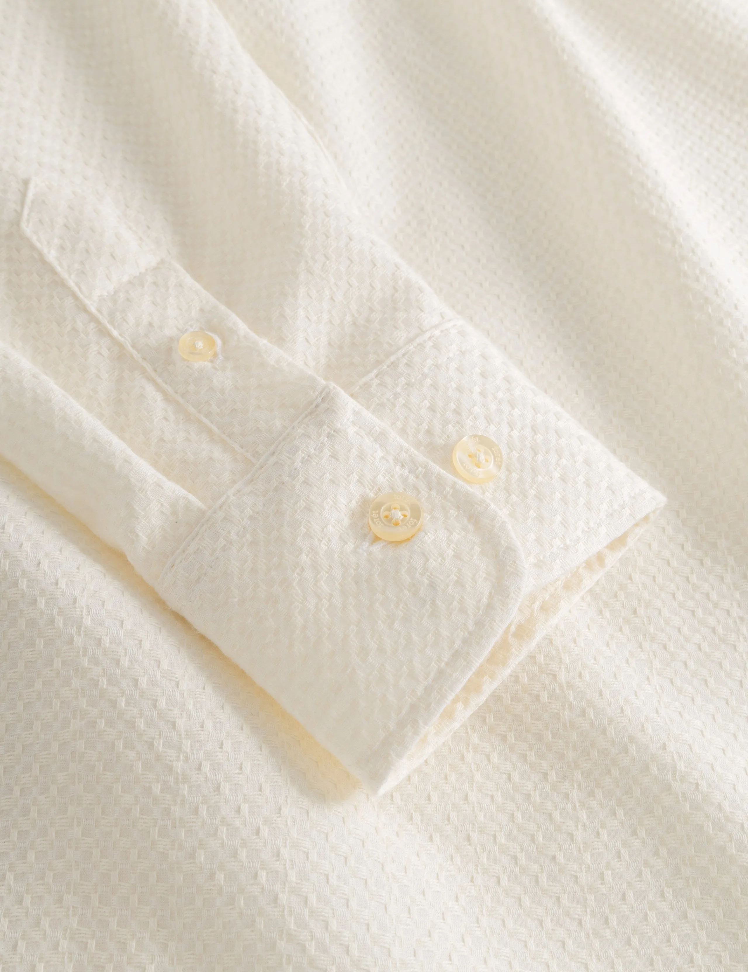 DAWN JACQUARD MIX SHIRT - CLOUD sold by Foret product image thumbnail 4