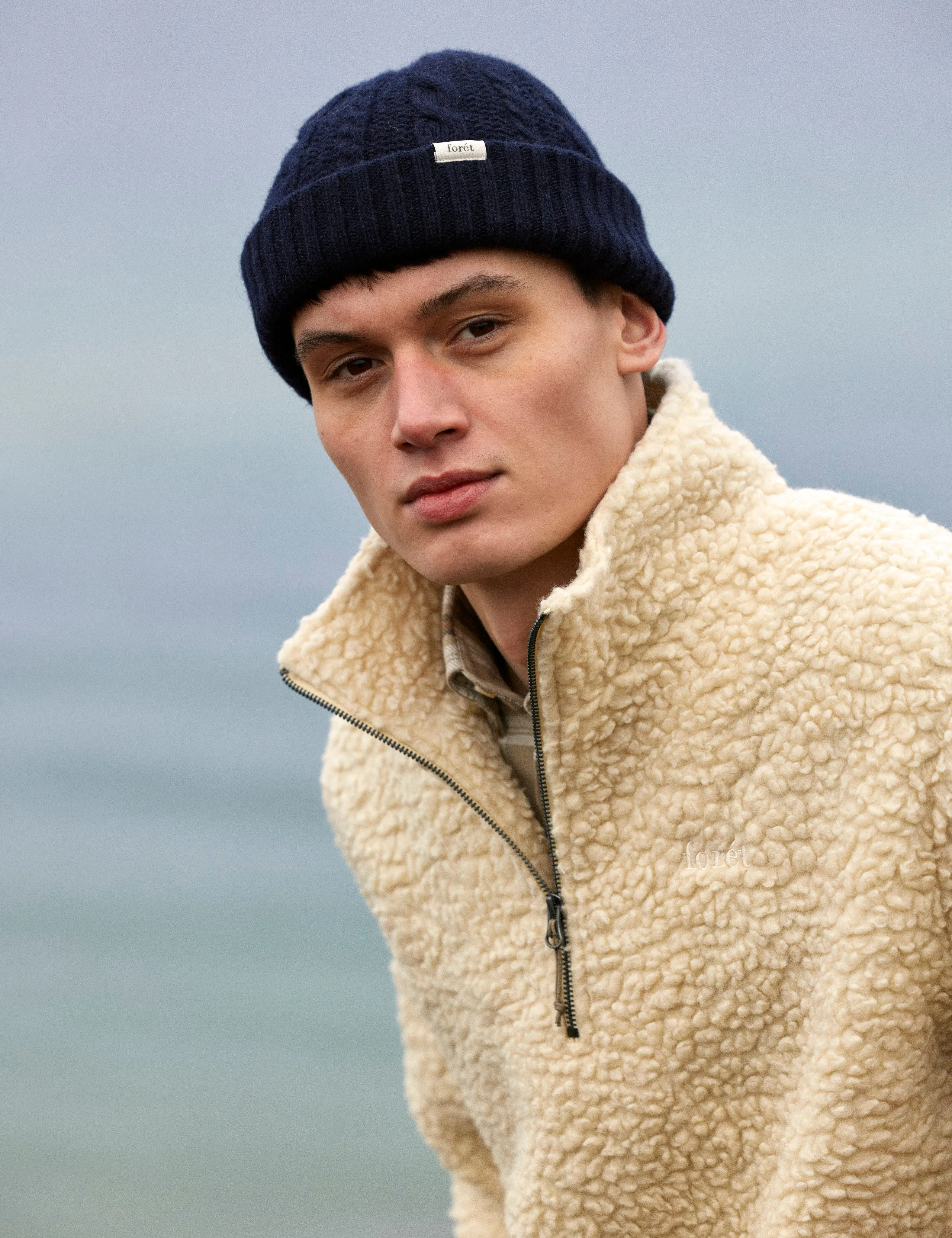 HYBRID CABLE BEANIE - BLACK sold by Foret product image thumbnail 2