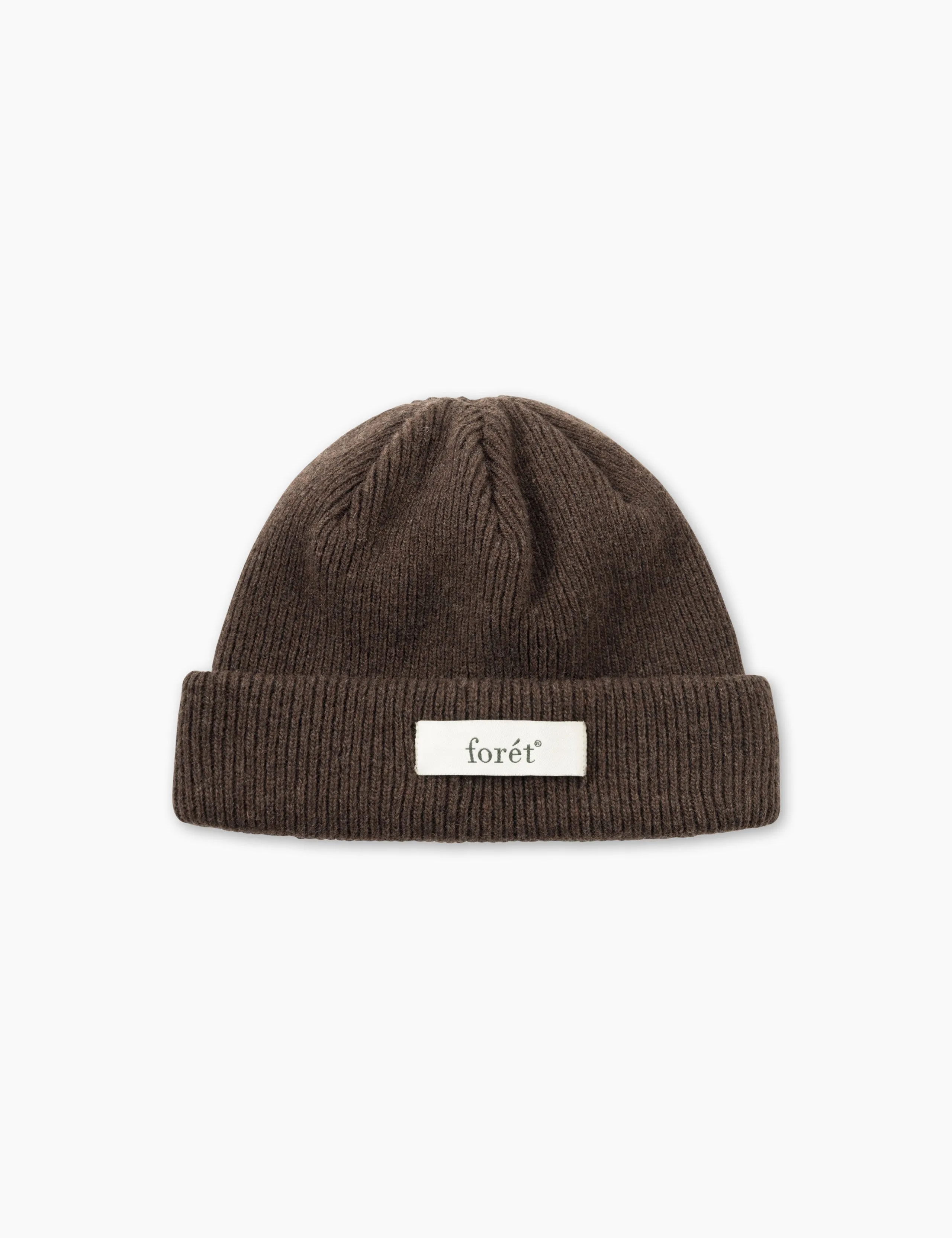RELAX RIB BEANIE - COLD BROWN sold by Foret