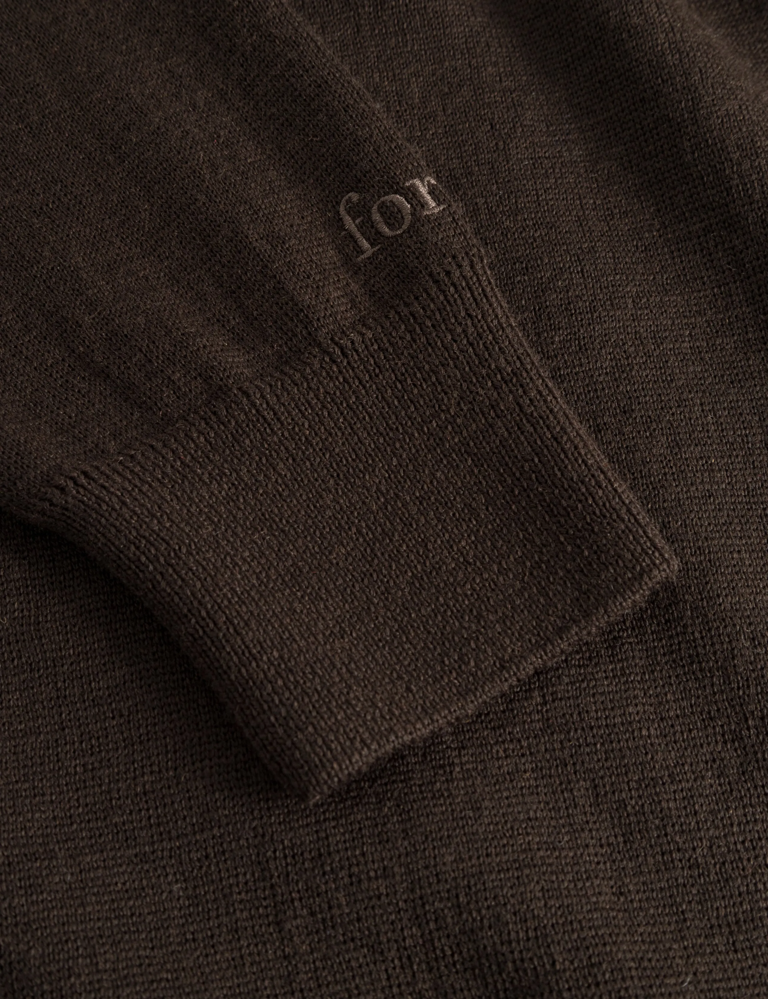 BASE MERINO POLO KNIT - COLD BROWN sold by Foret product image thumbnail 5