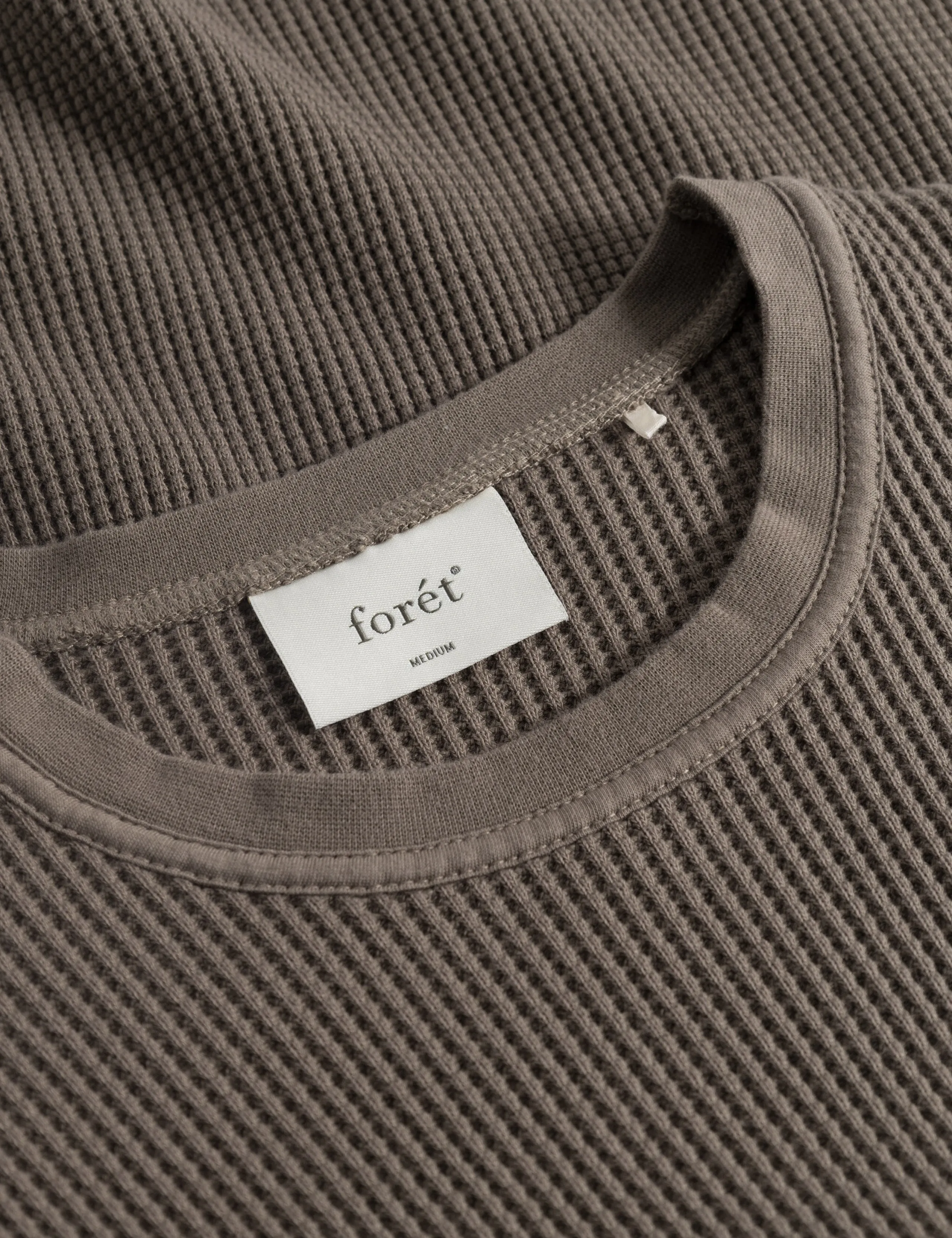 STILL WAFFLE LONGSLEEVE - COLD BROWN sold by Foret product image thumbnail 5
