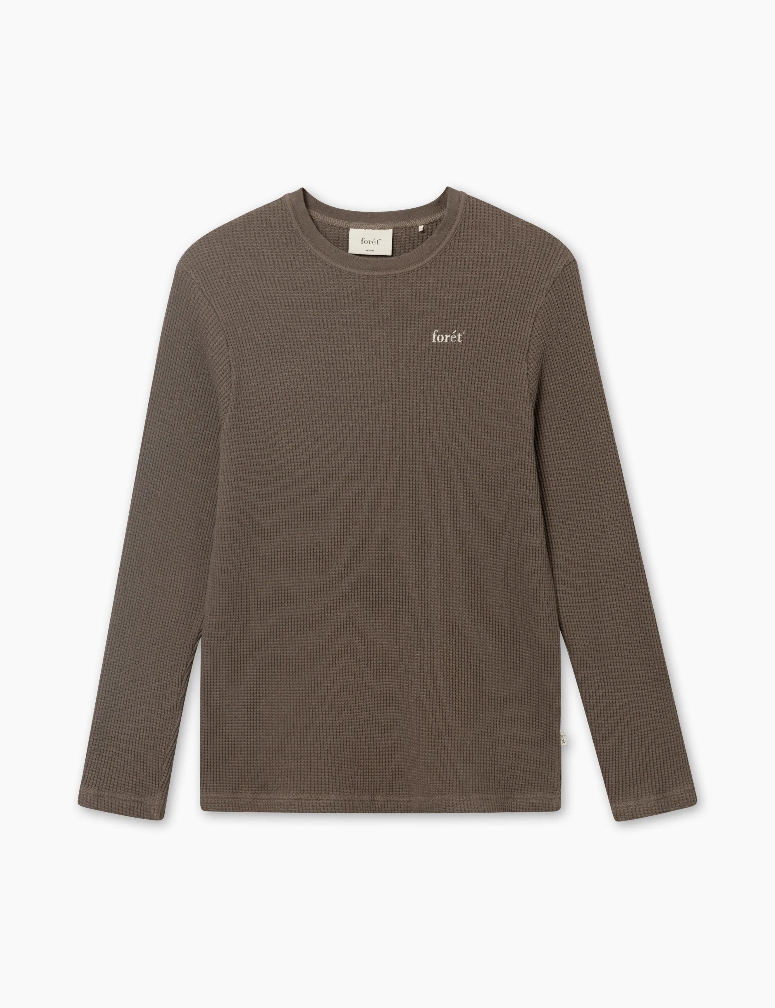 STILL WAFFLE LONGSLEEVE - COLD BROWN sold by Foret