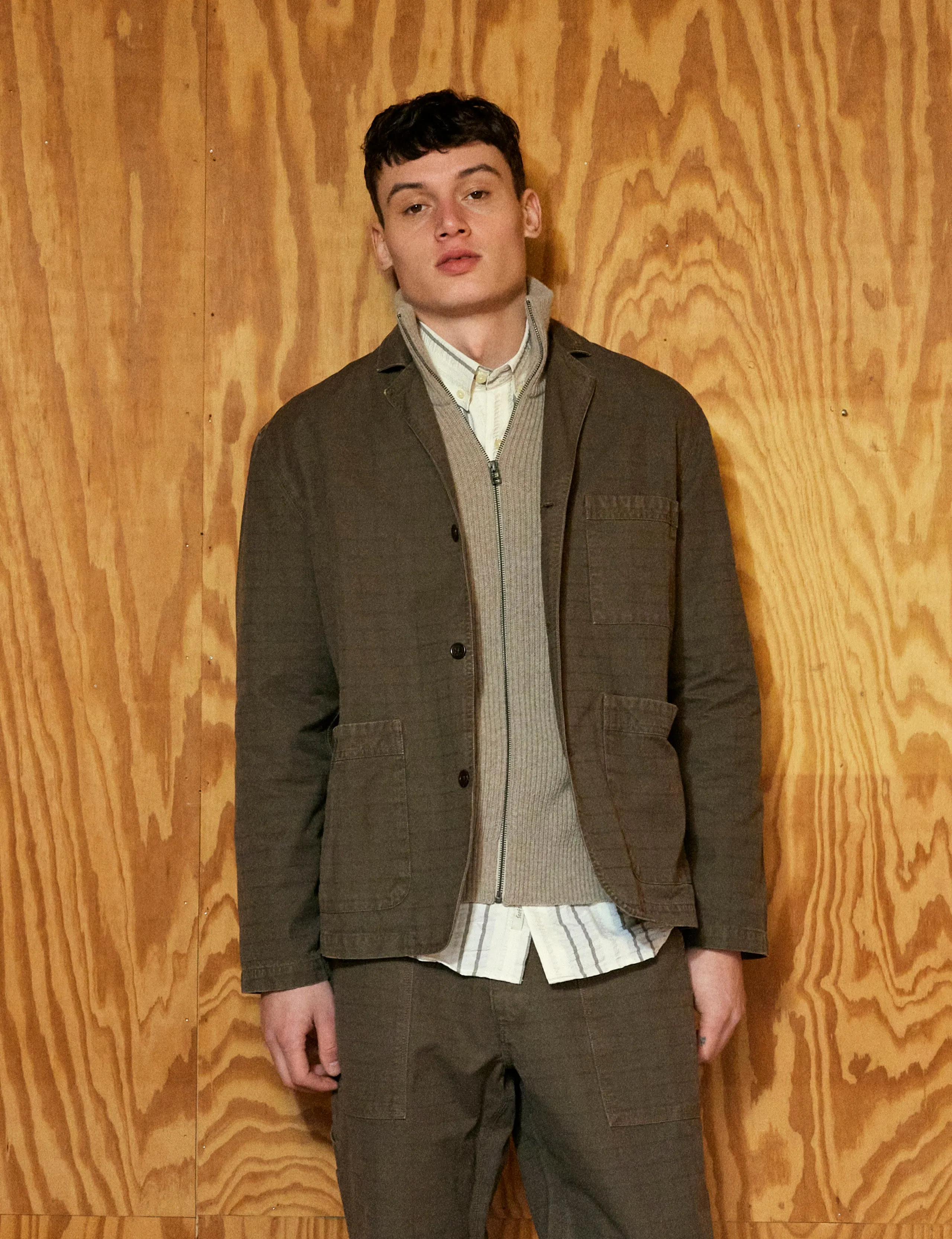 VALLEY UNCONSTRUCTED BLAZER - COLD BROWN sold by Foret product image thumbnail 2