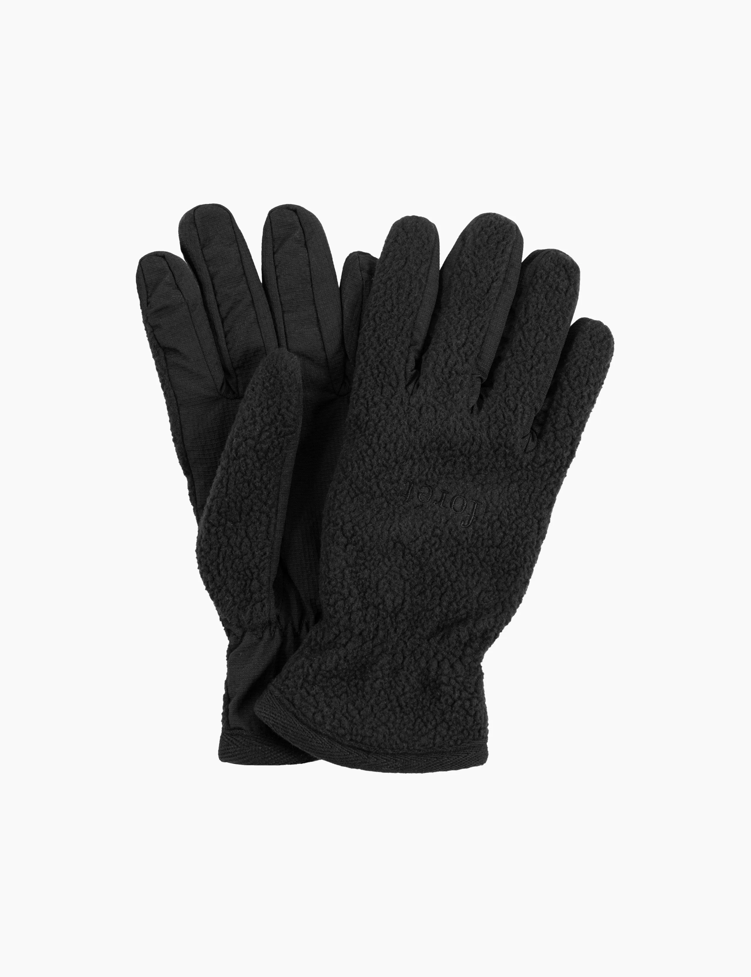 SNOW POLARTEC FLEECE GLOVES - BLACK sold by Foret