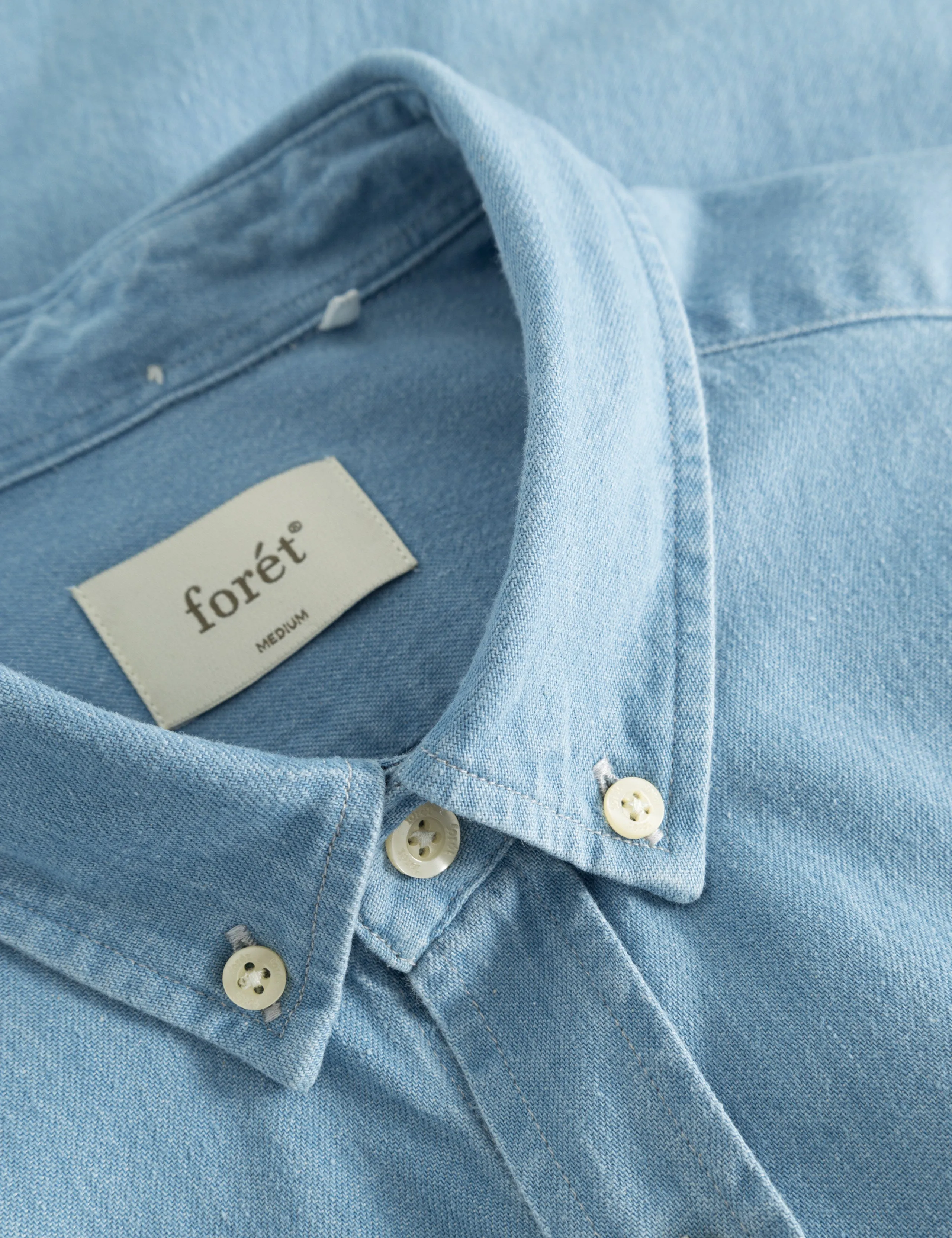 LIFE SHIRT - LIGHT CHAMBRAY sold by Foret product image thumbnail 4