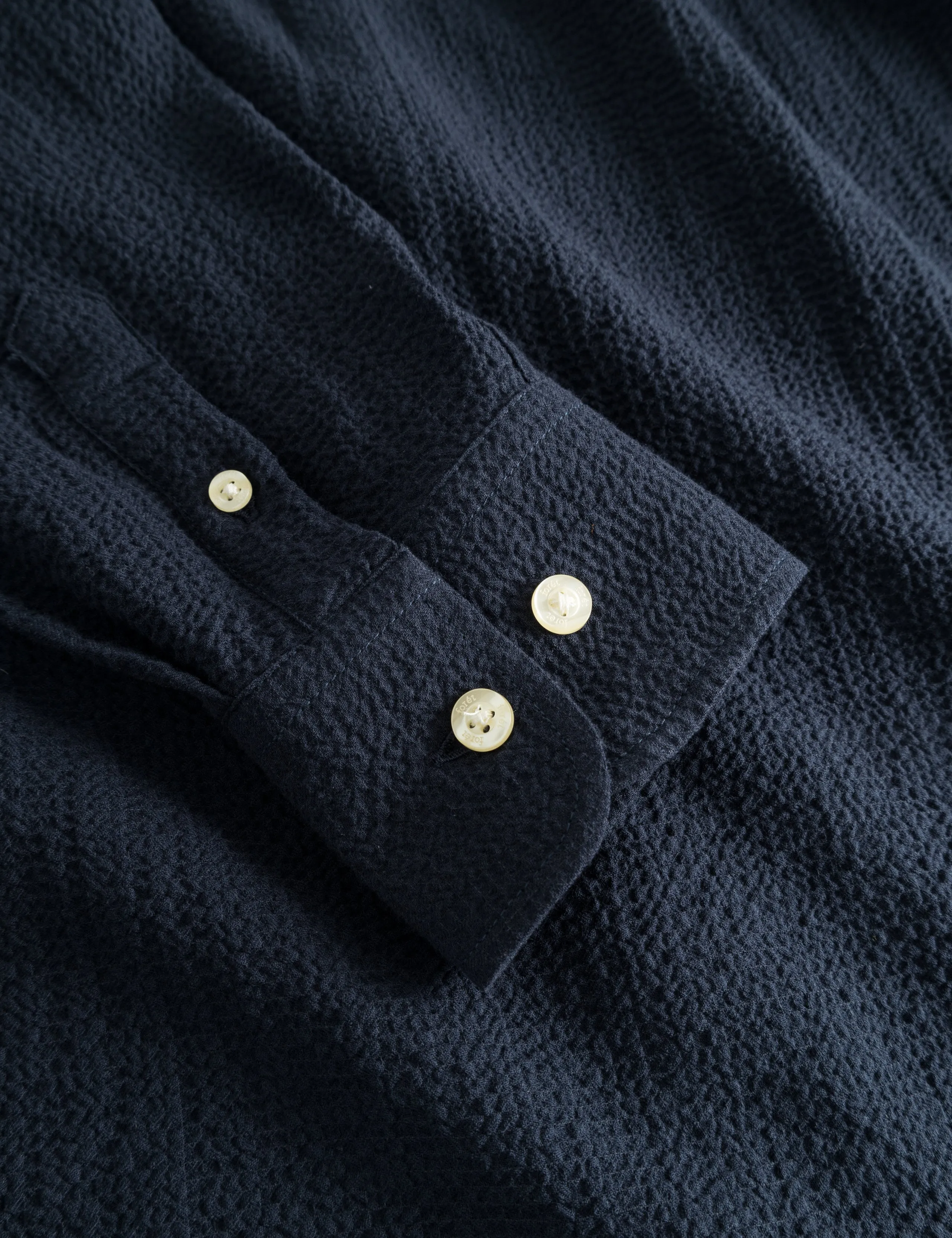 HORNET SEERSUCKER SHIRT - NAVY sold by Foret product image thumbnail 4