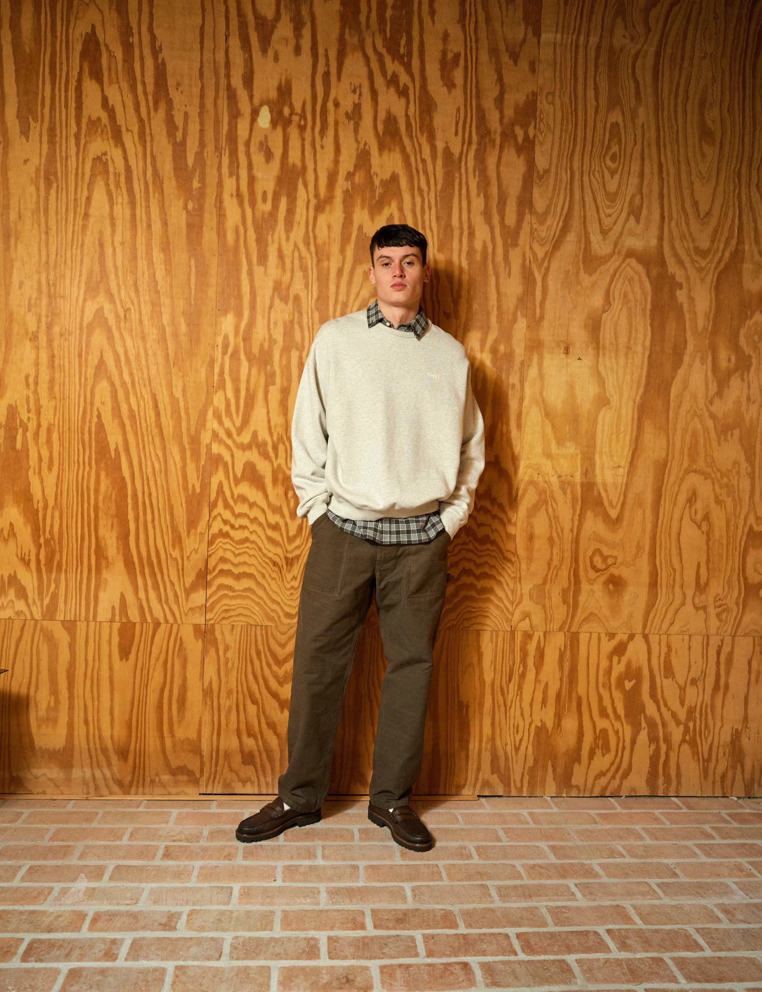 HORNET SEERSUCKER SHIRT - BROWN CHECK sold by Foret product image thumbnail 4