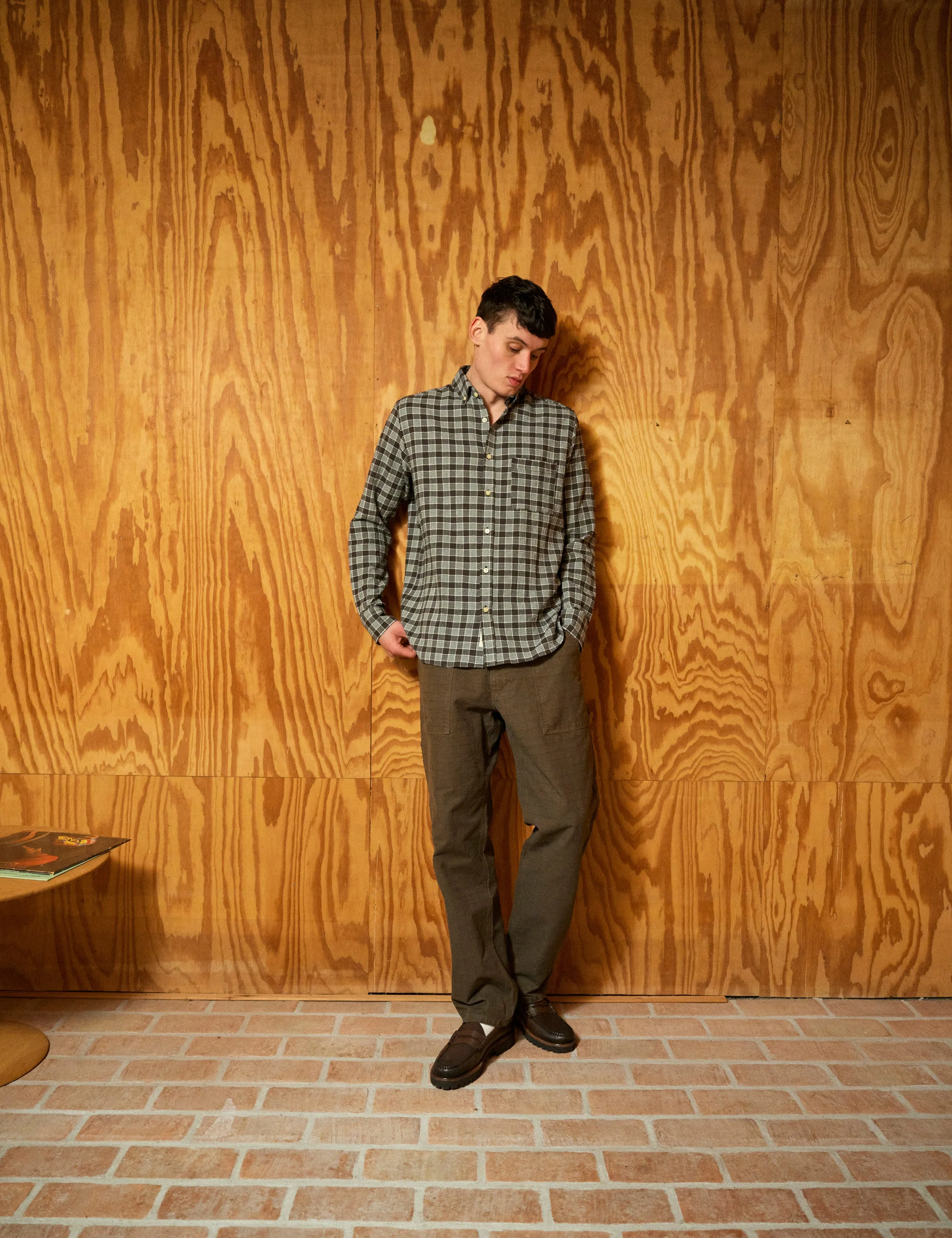 HORNET SEERSUCKER SHIRT - BROWN CHECK sold by Foret product image thumbnail 2