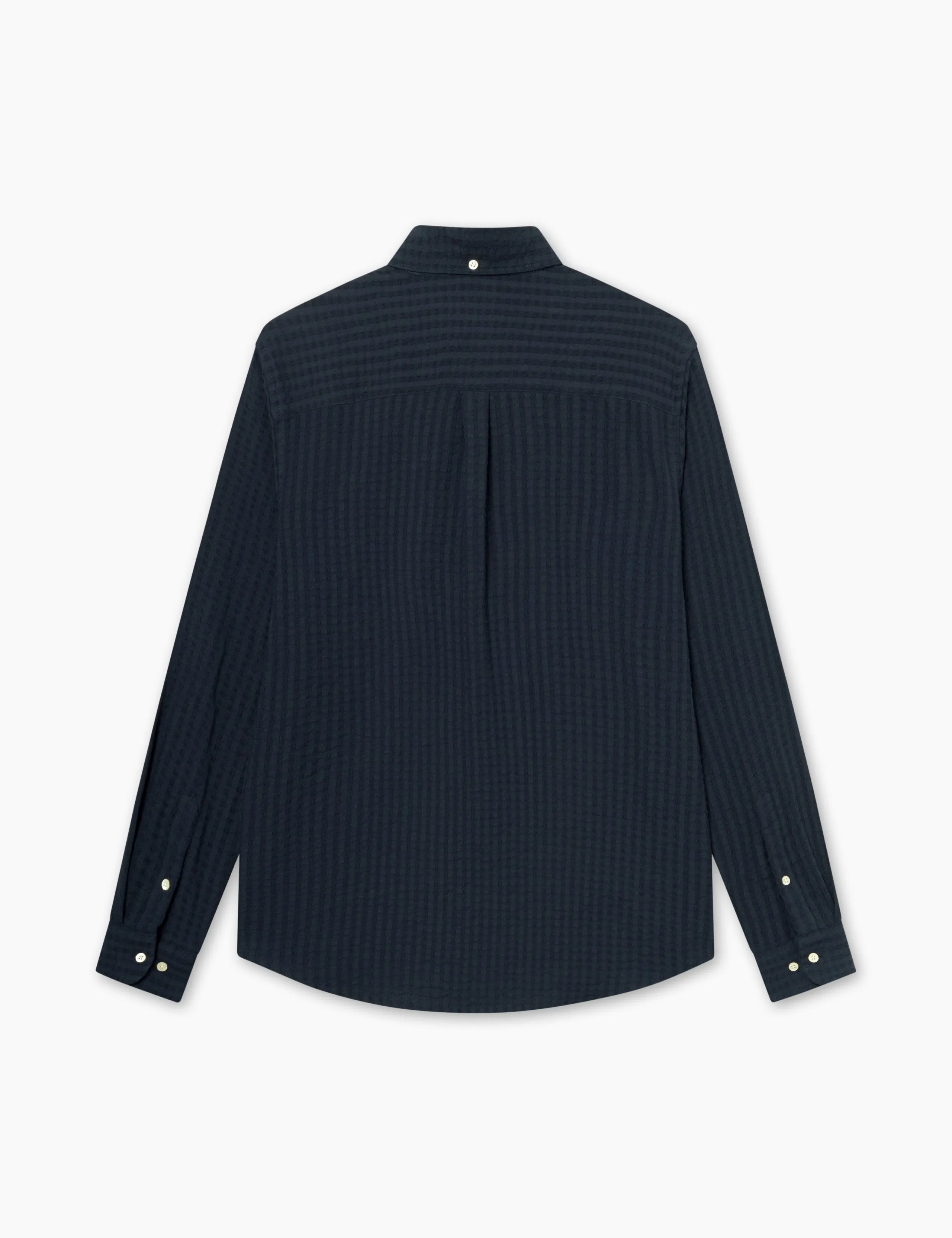 DAWN JACQUARD SHIRT - NAVY sold by Foret product image thumbnail 5