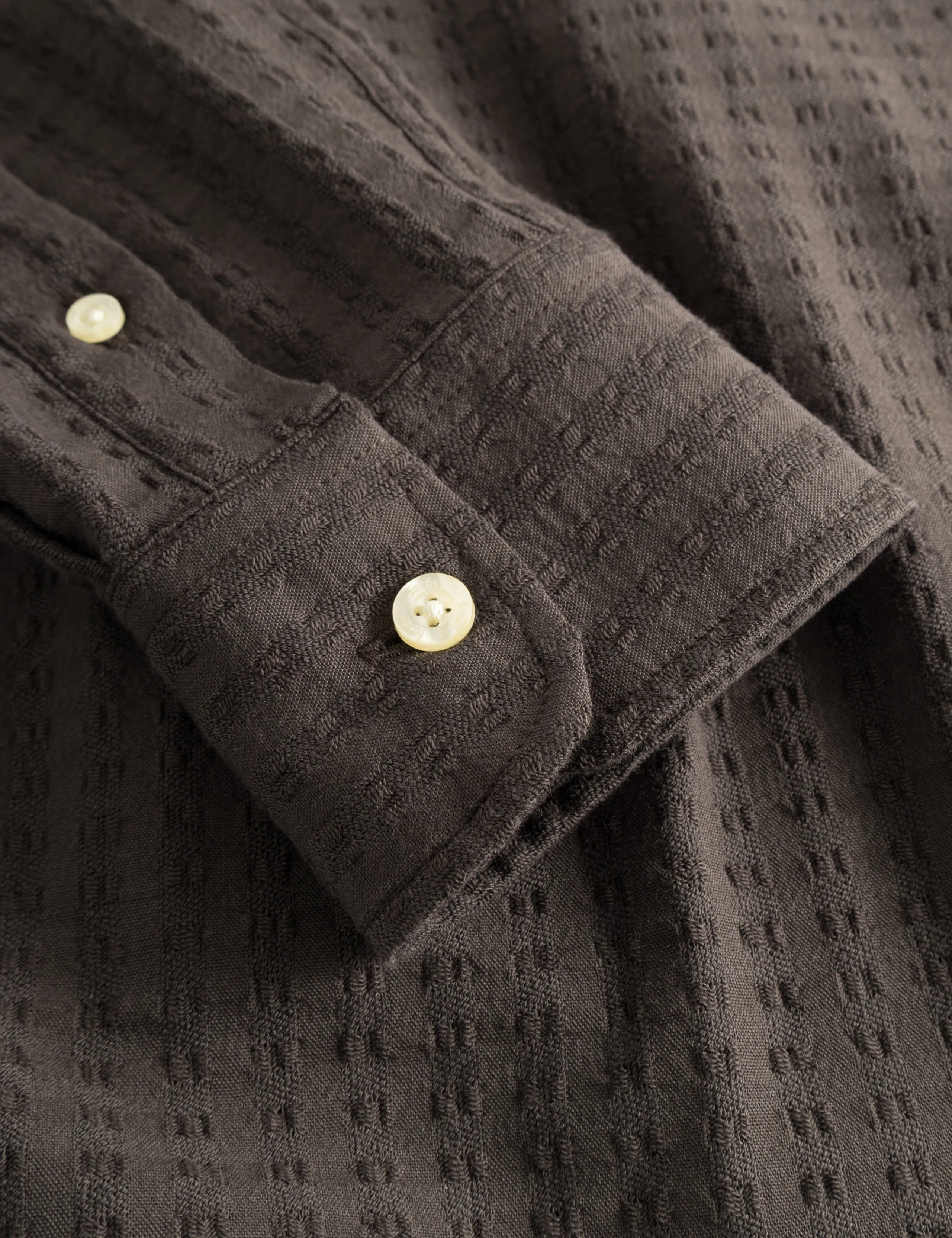 DAWN JACQUARD SHIRT - COLD BROWN sold by Foret product image thumbnail 5