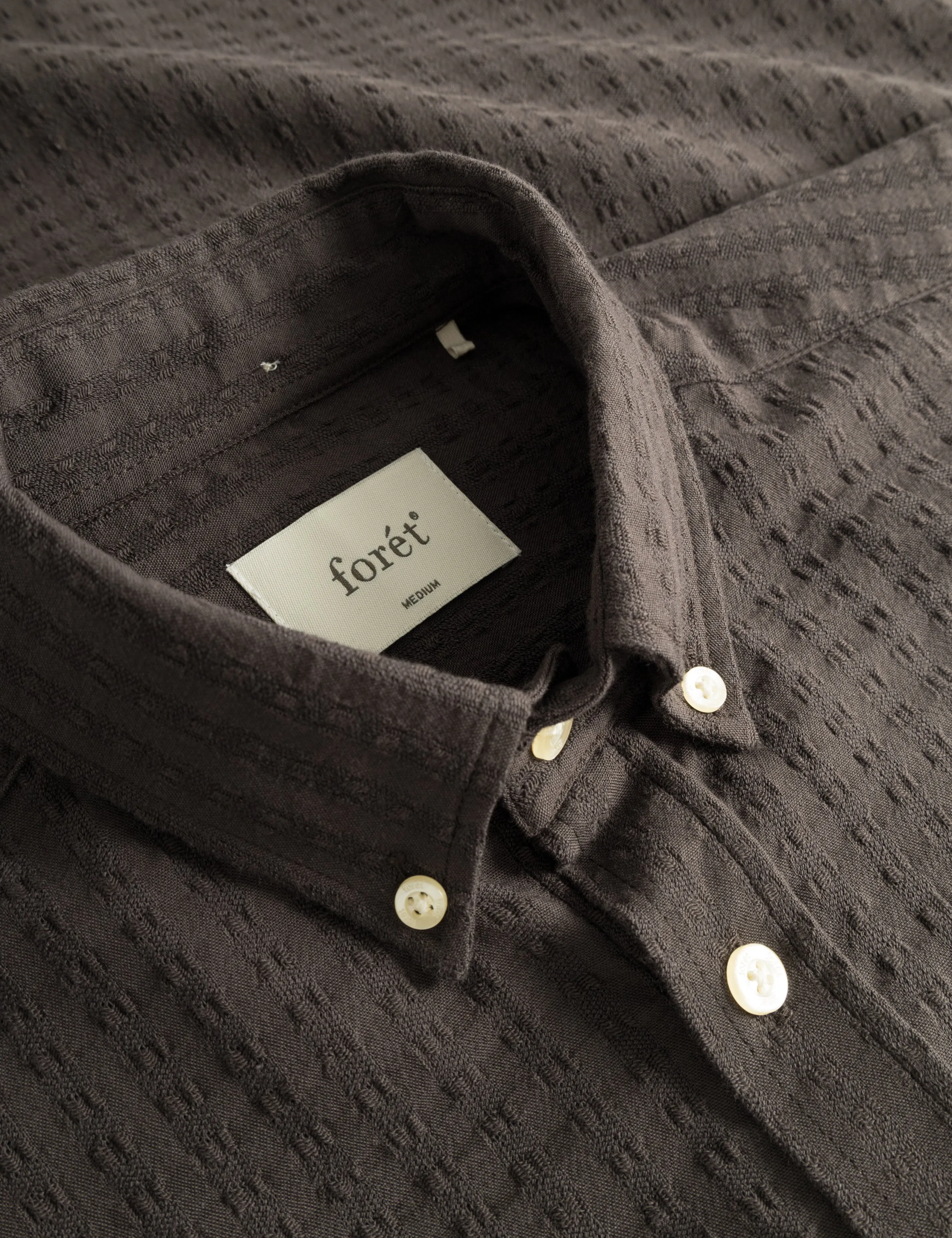 DAWN JACQUARD SHIRT - COLD BROWN sold by Foret product image thumbnail 3