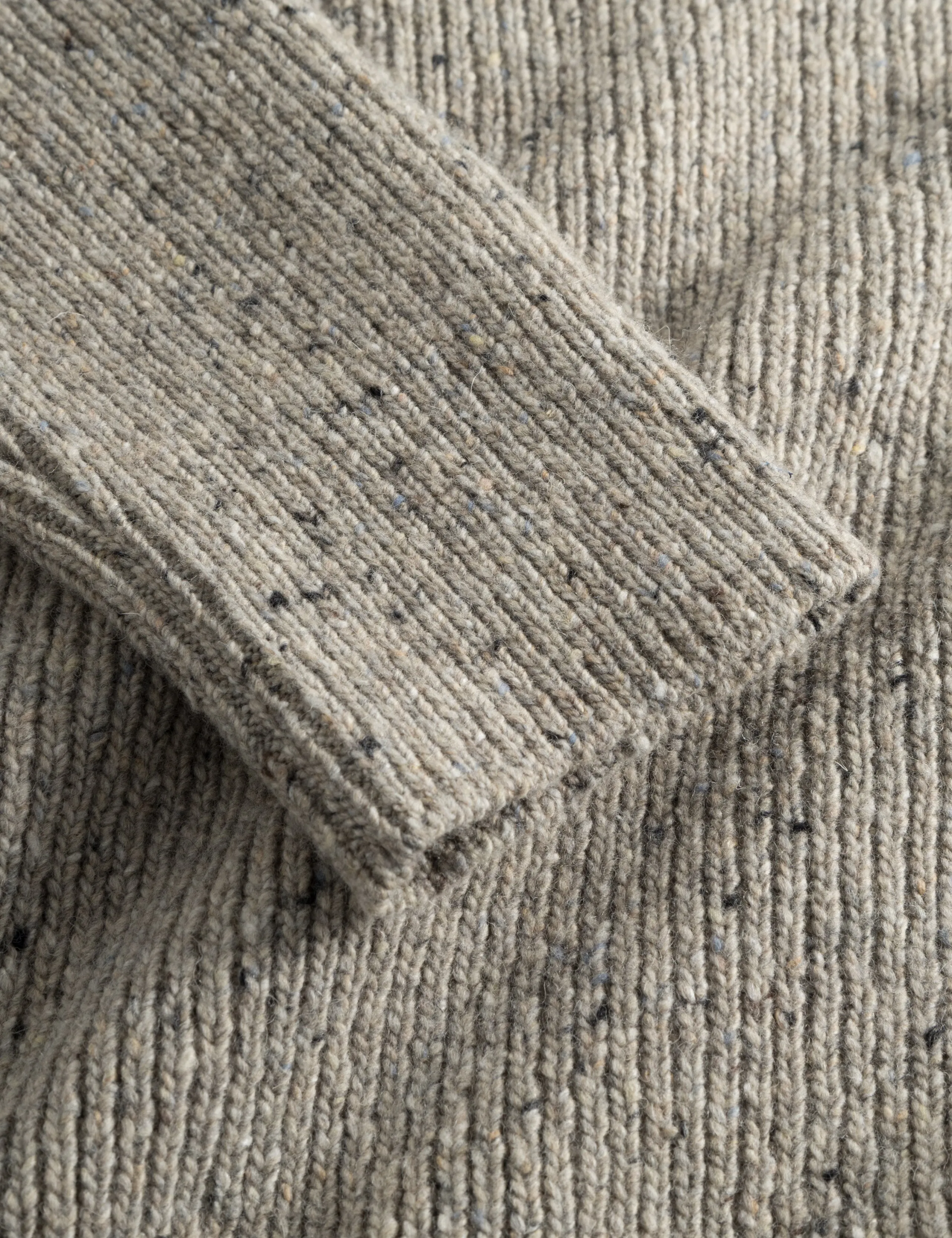 CONE RIB KNIT - LIGHT GREY MELANGÉ sold by Foret product image thumbnail 4