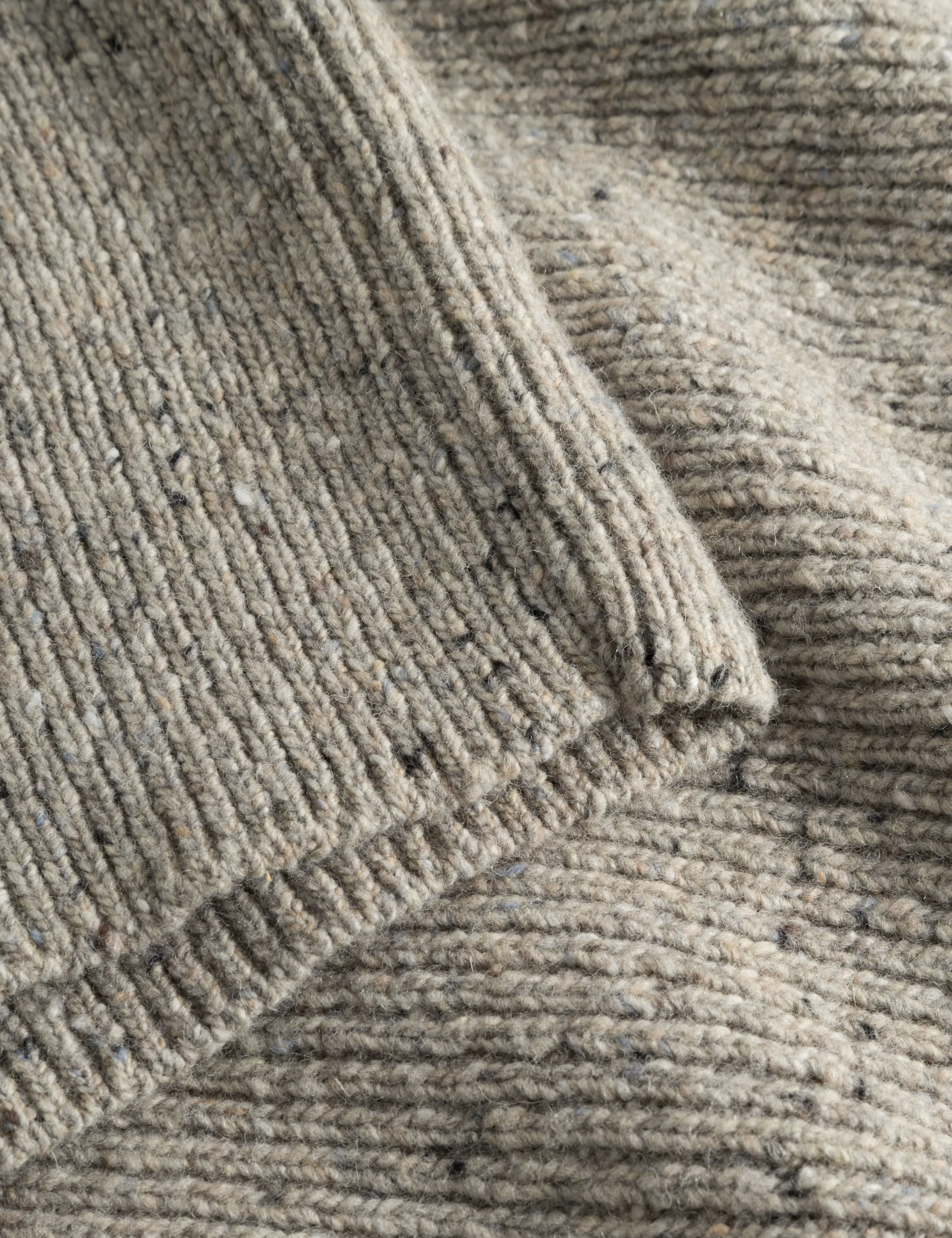 CONE RIB KNIT - LIGHT GREY MELANGÉ sold by Foret product image thumbnail 3