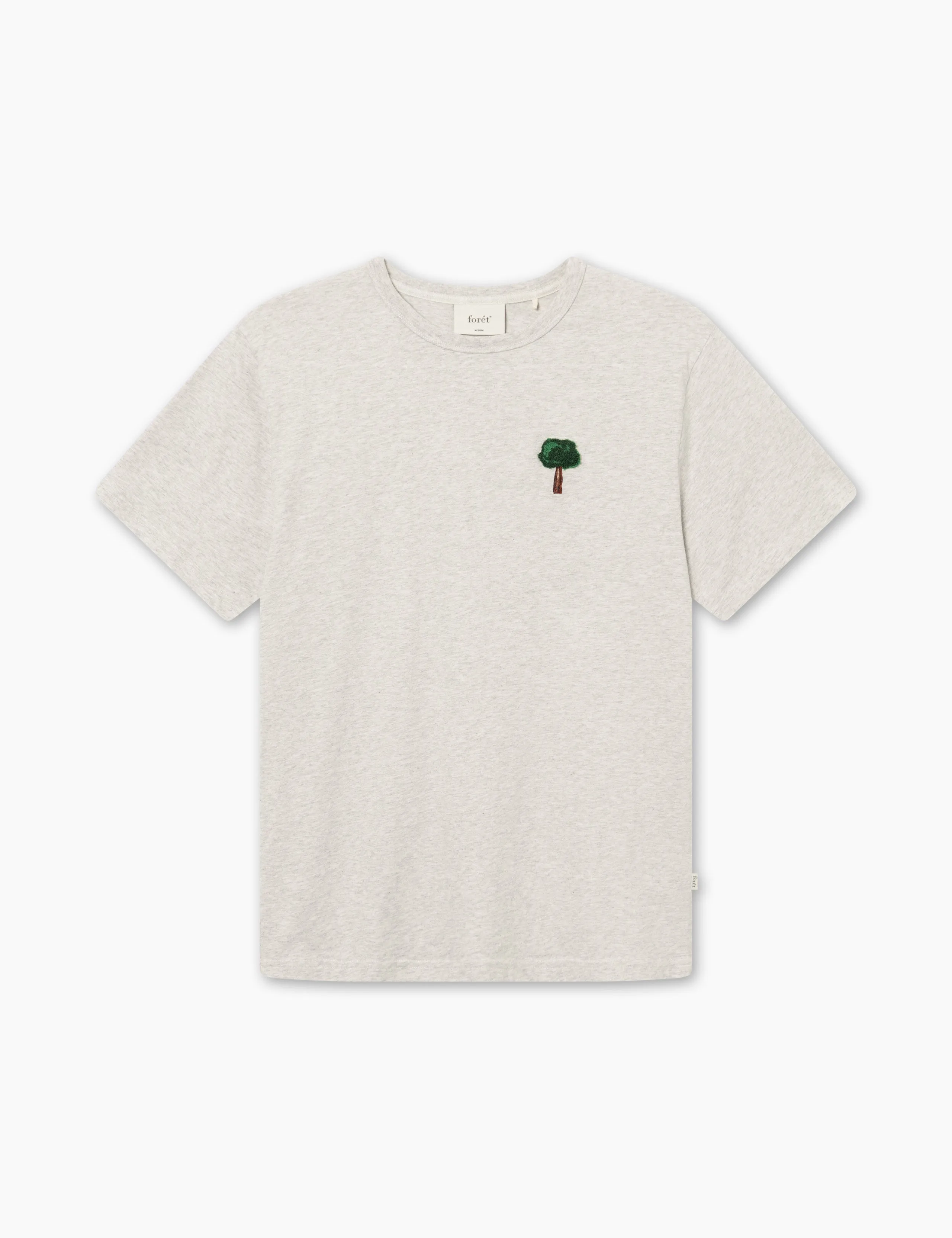TREE T-SHIRT - SNOW MELANGÉ sold by Foret