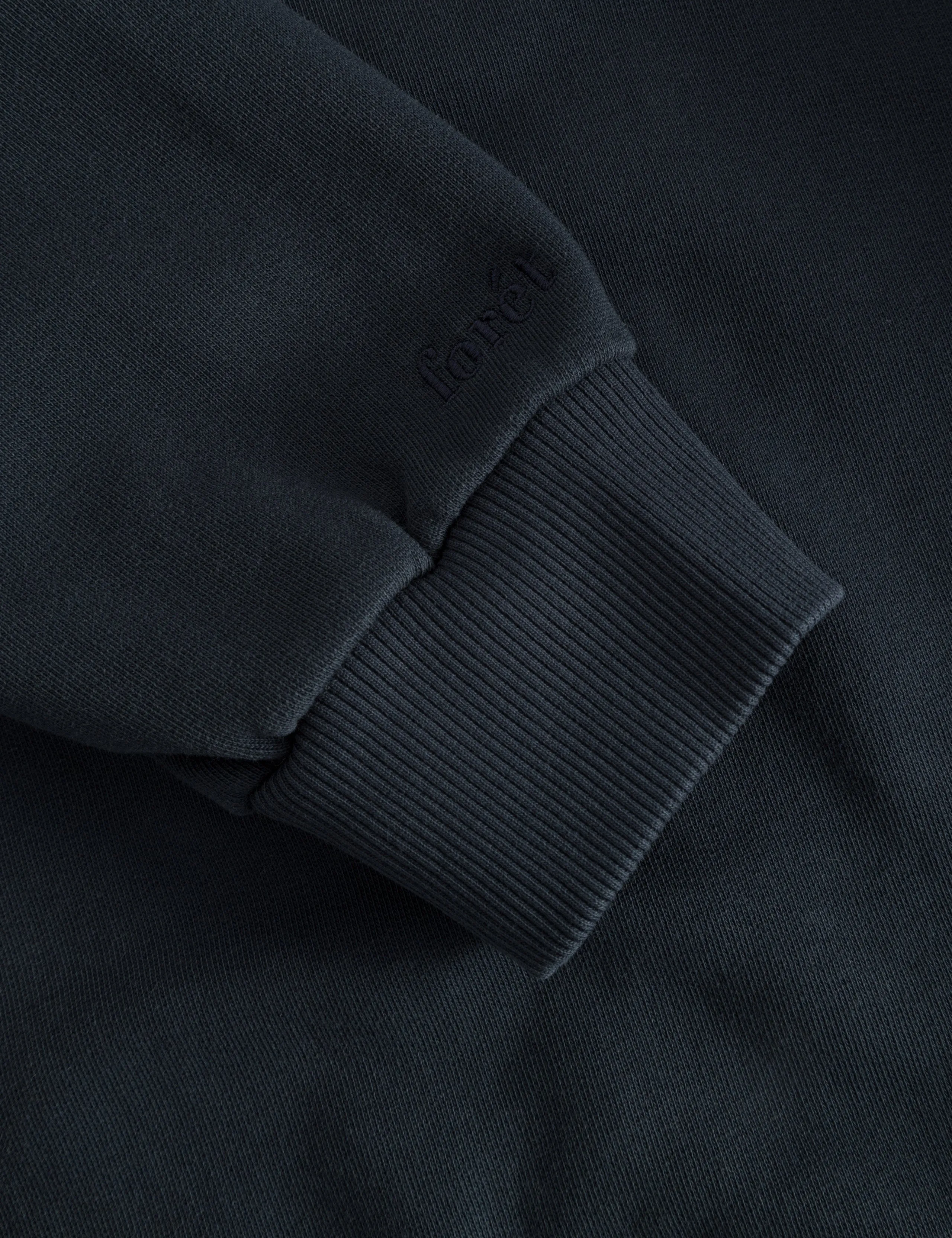 LOG HALF ZIP SWEATSHIRT - NAVY sold by Foret product image thumbnail 5