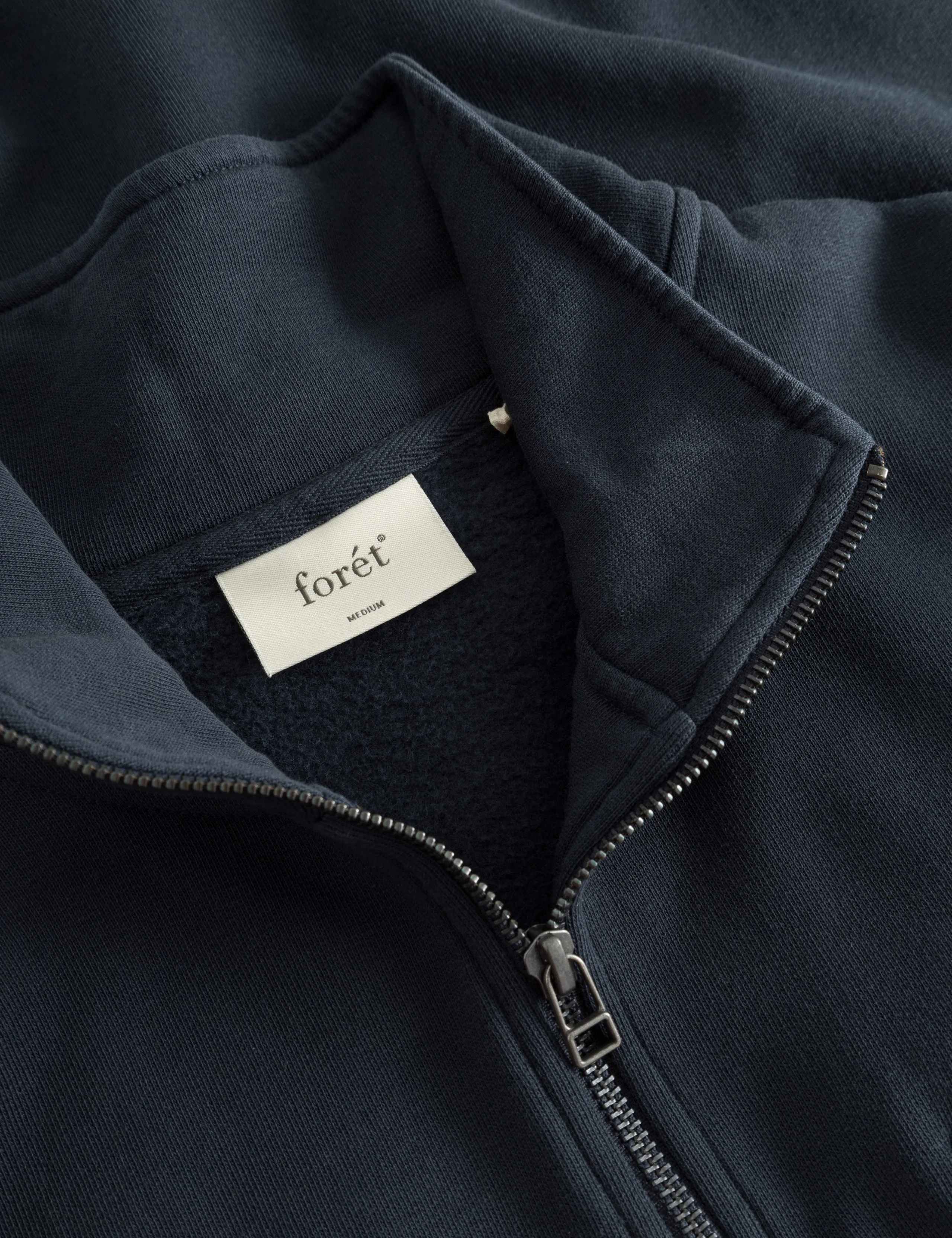 LOG HALF ZIP SWEATSHIRT - NAVY sold by Foret product image thumbnail 4