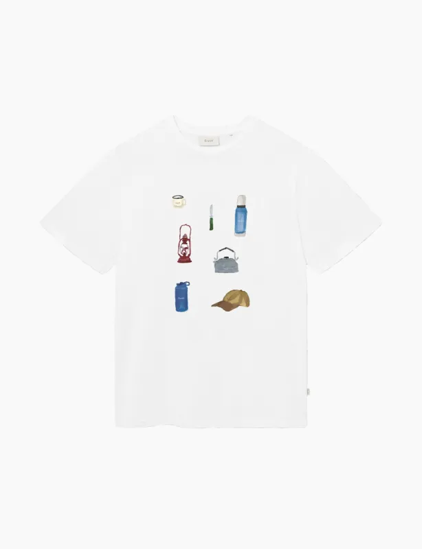GOODS T-SHIRT - WHITE sold by Foret