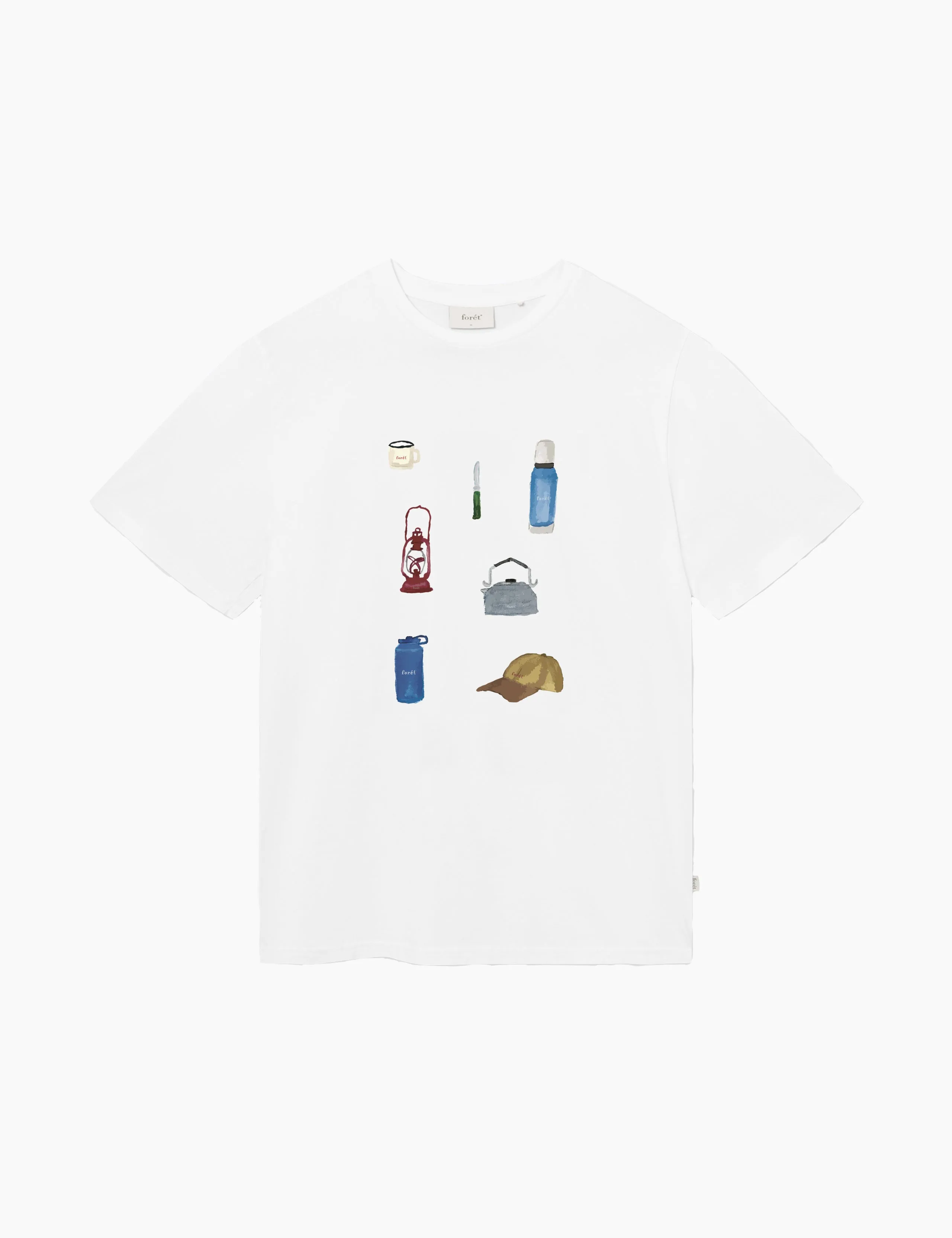 GOODS T-SHIRT - WHITE sold by Foret