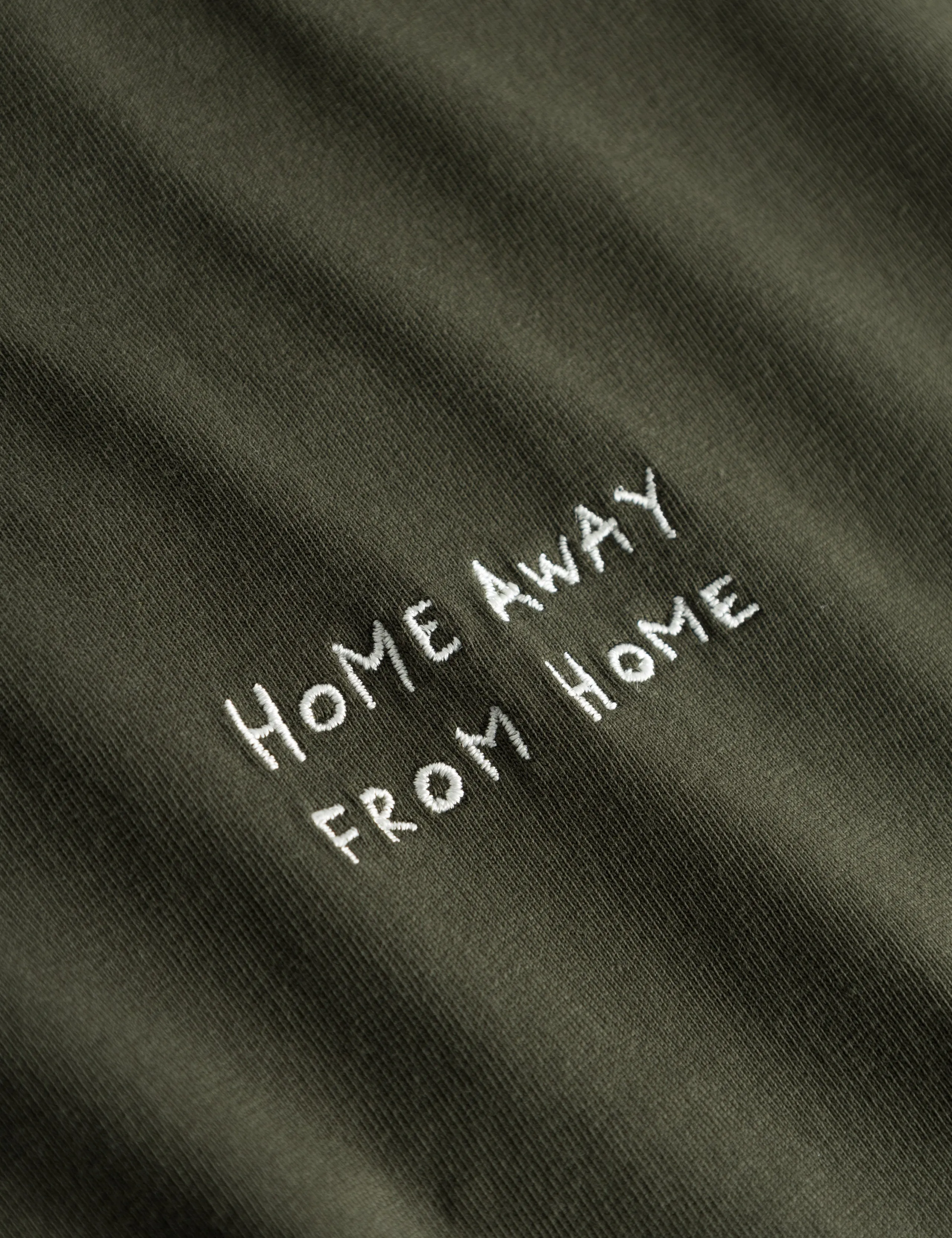 ABODE EMBROIDERY T-SHIRT - DARK MOSS/CLOUD sold by Foret product image thumbnail 5